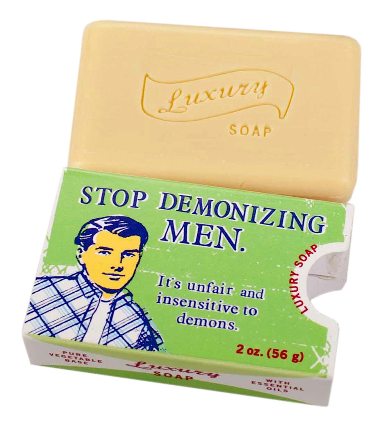 BlueQ Stop Demonizing Men Luxury Soap