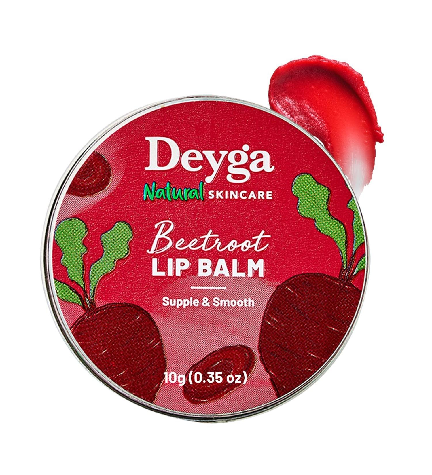 Deyaga Beetroot Lip Balm | Lip Care | For Dry & Chapped Lips | For Pigmented Lips | For Women & Men (Classic Lip Balm) 1 Count Red - Buy Online on GoSupps.com