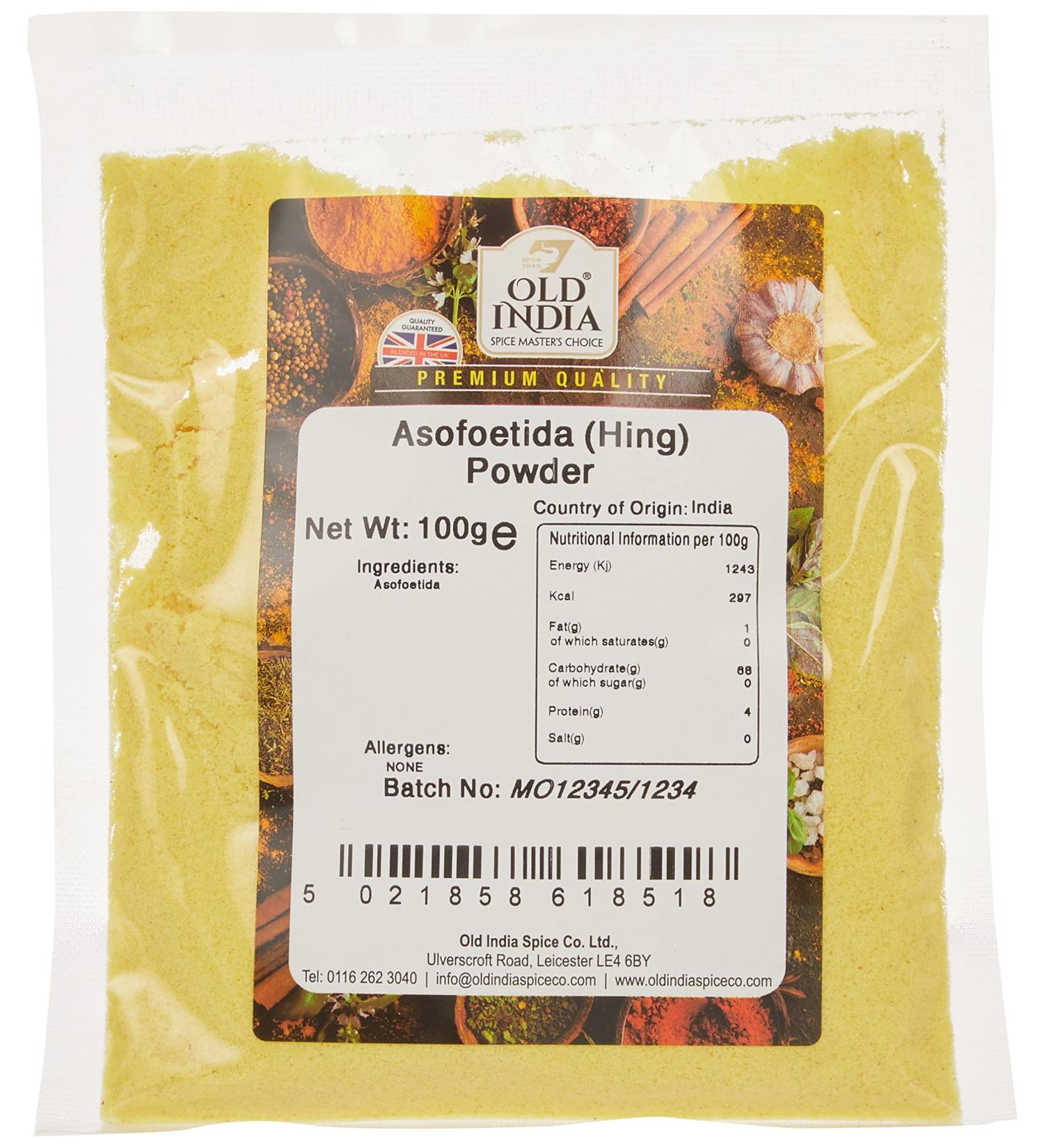 Old India Asafoetida (Hing) Powder 100g - Authentic Indian Spice - Buy Online on GoSupps.com