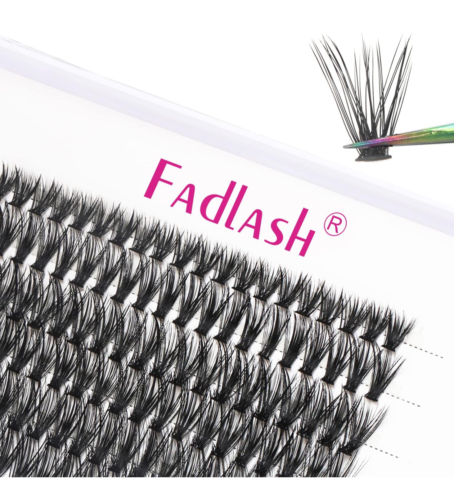 Fadlash Cluster Eyelashes Extension 11mm D Curl 40D-0.07-D | DIY Individual Lashes Self-Application - Buy Online on GoSupps.com