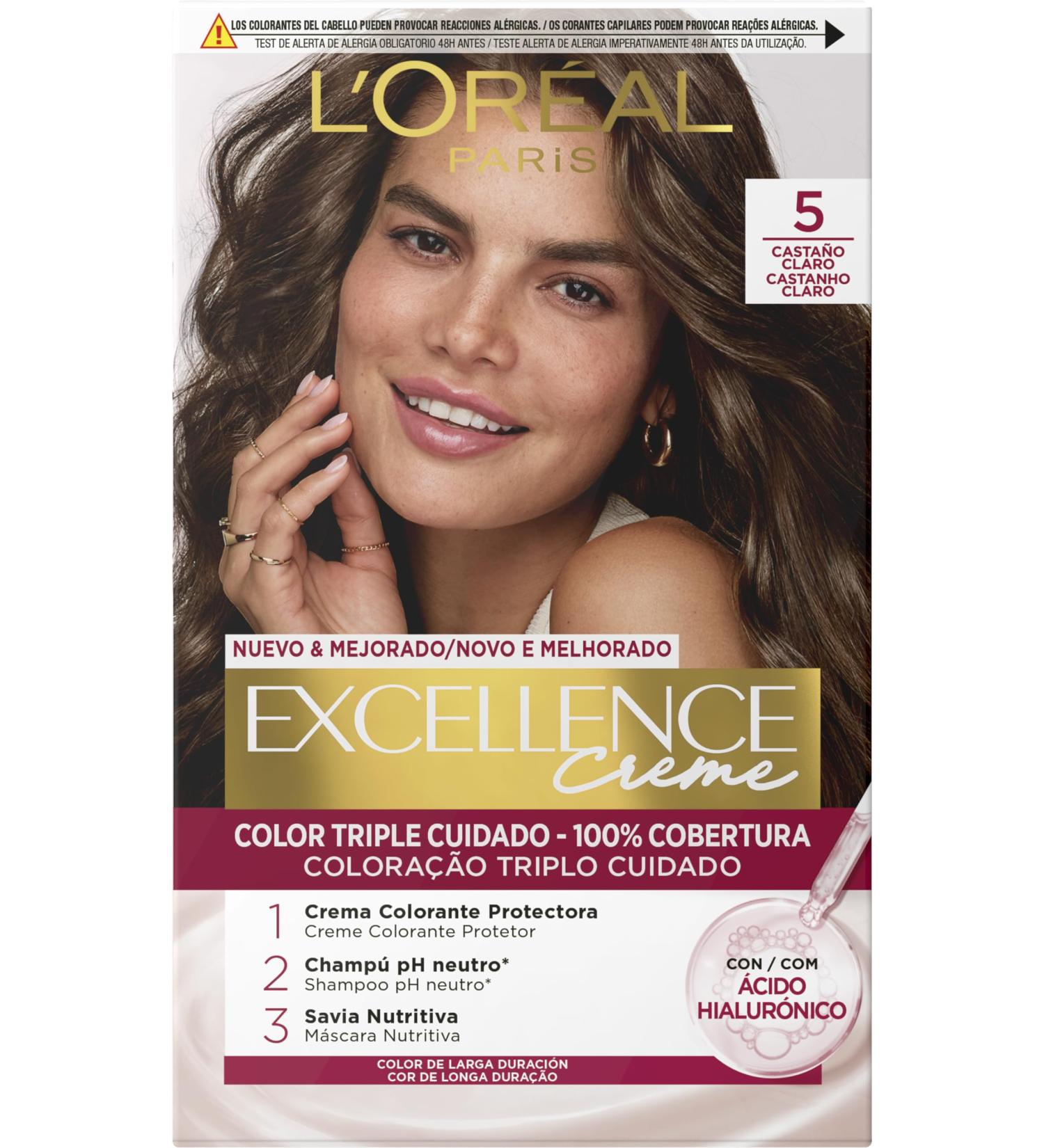 L'Or al Excellence Cr me Coloration pour Cheveux #5 60 ml - Buy Online on GoSupps.com