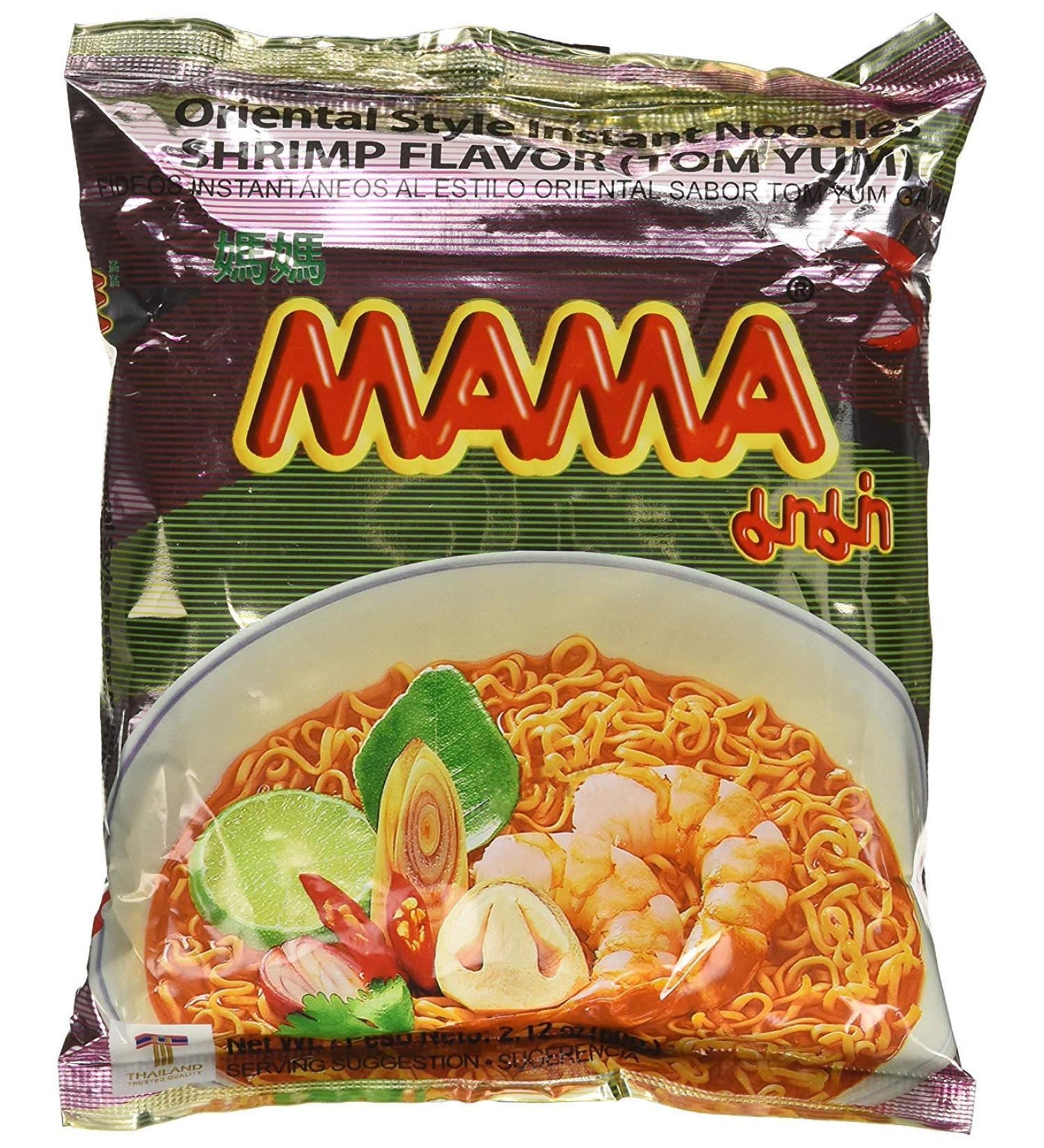 Mama Instant Ramen Noodle Tom Yum Shrimp Flavour (Pack of 30) Original 58.2 Ounce - Buy Online on GoSupps.com
