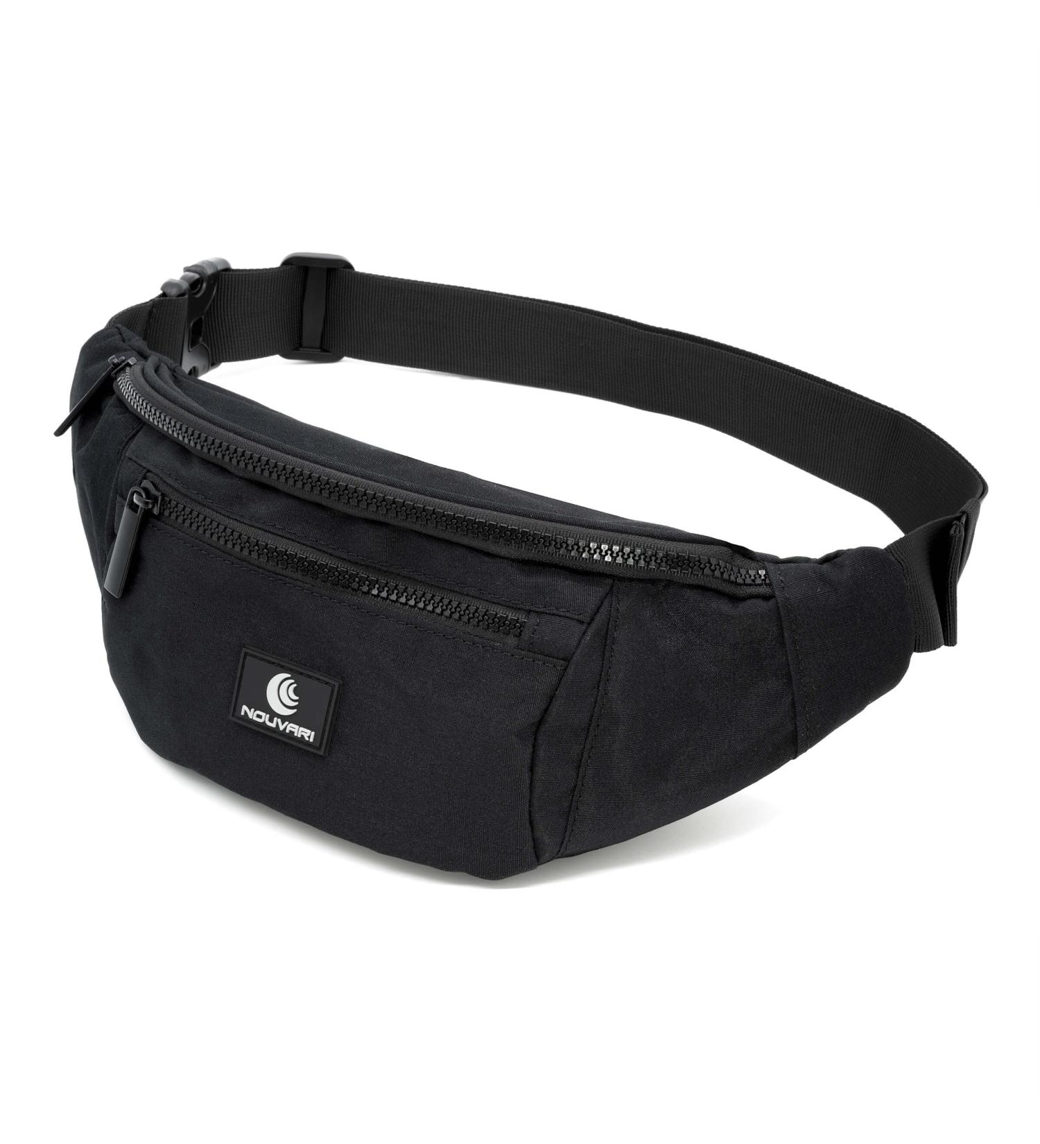 Bellbeat Unisex Black Water-Repellent Belt Bag | Hip Pocket for Festivals Camping & Hiking | Travel Essential - Buy Online on GoSupps.com