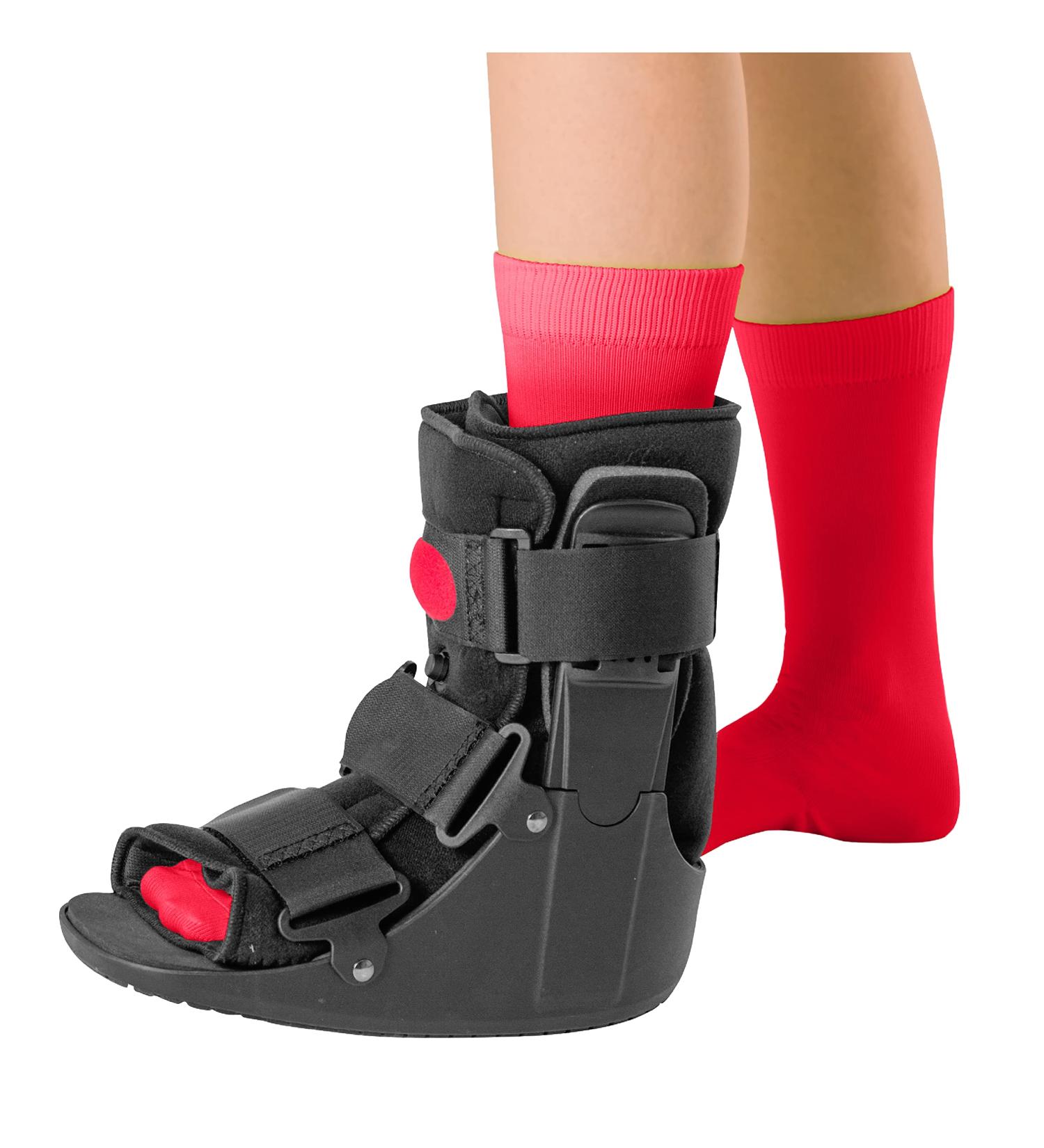 BraceAbility Short Air Ankle Walker Boot - Small | Medical-Grade Orthopedic Foot Cast Brace for Sprained Ankle, Broken Foot, Toe Injury, Stress Fracture - Post Surgery Support for Achilles Tendonitis | Pack of 1 - Buy Online on GoSupps.com