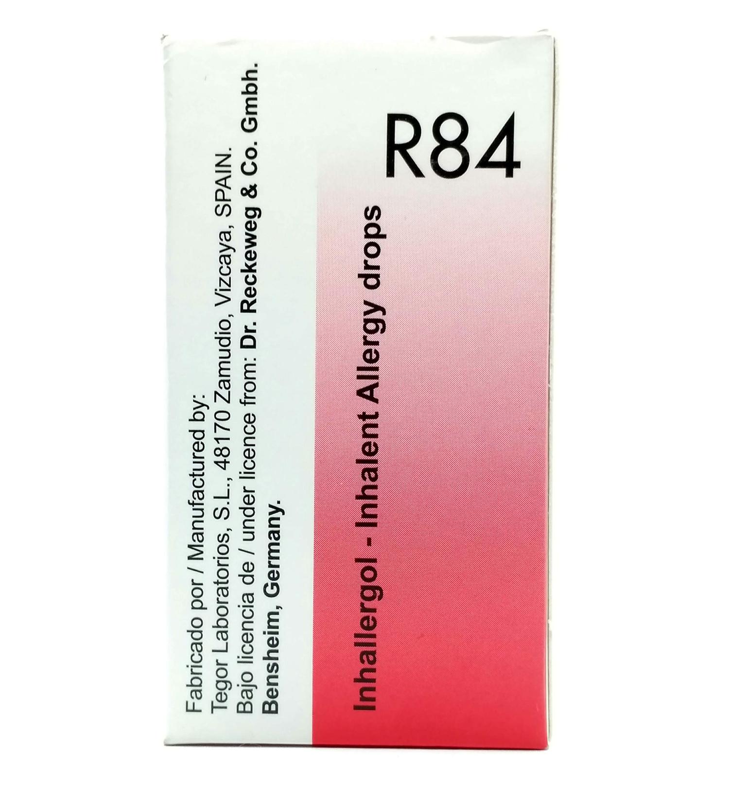 Dr. Reckeweg R84 Inhalent Allergy Drops (30ml) | Natural Relief for Allergies - Buy Online on GoSupps.com