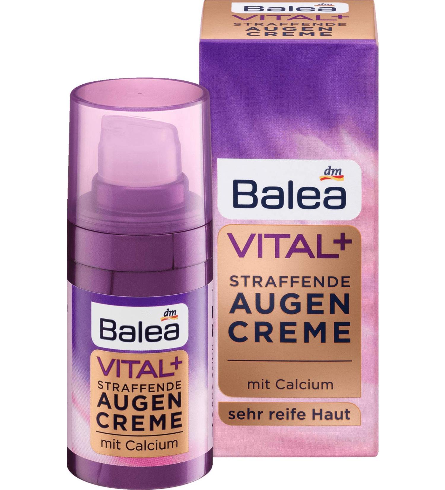 Balea VITAL+ Firming Eye Cream 15 ml - Hydrating & Anti-Aging Eye Care for Youthful Look | International Shipping Available - Buy Online on GoSupps.com