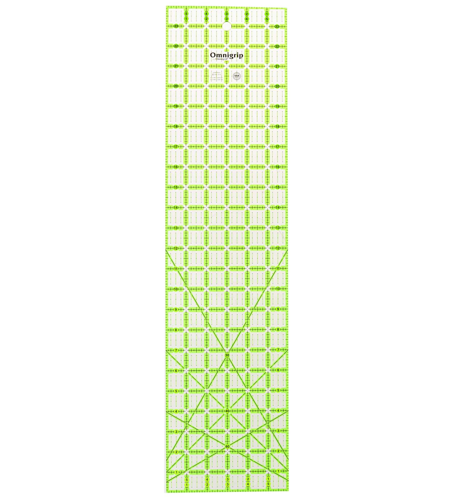Omnigrid Non-Slip Quilter's Ruler 6x24 - Neon Green - Buy Online on GoSupps.com
