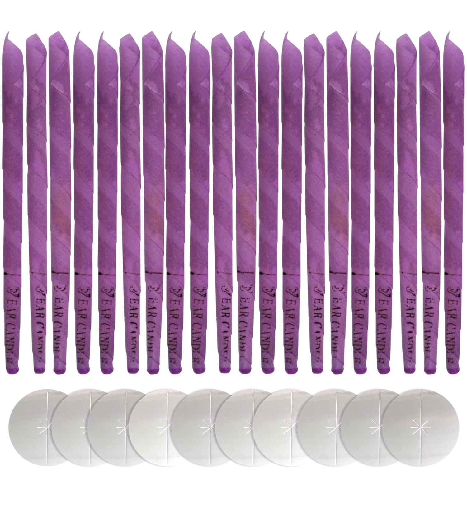 Incutex 20x Scented Ear Candles - Lavender Fragrance | Purple Ear Candles for Relaxation - Buy Online on GoSupps.com