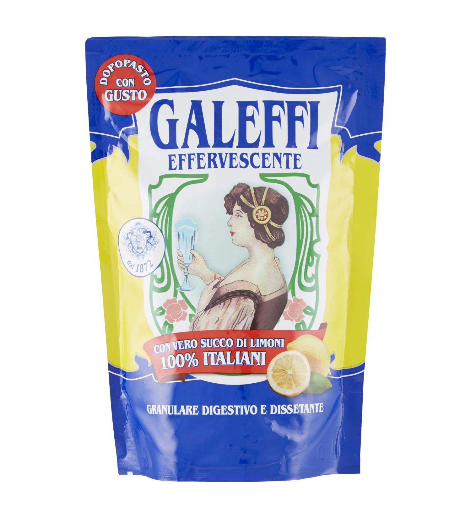 Galeffi Effervescent Antacid Lemon Taste 150g Bag - Italian Import - Buy Online on GoSupps.com