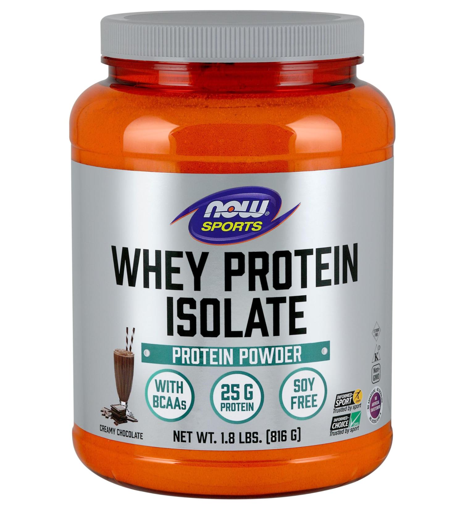 NOW Foods Whey Protein Isolate 1.8 lb Dutch Chocolate Chocolate 1.8 Pound (Pack of 1)