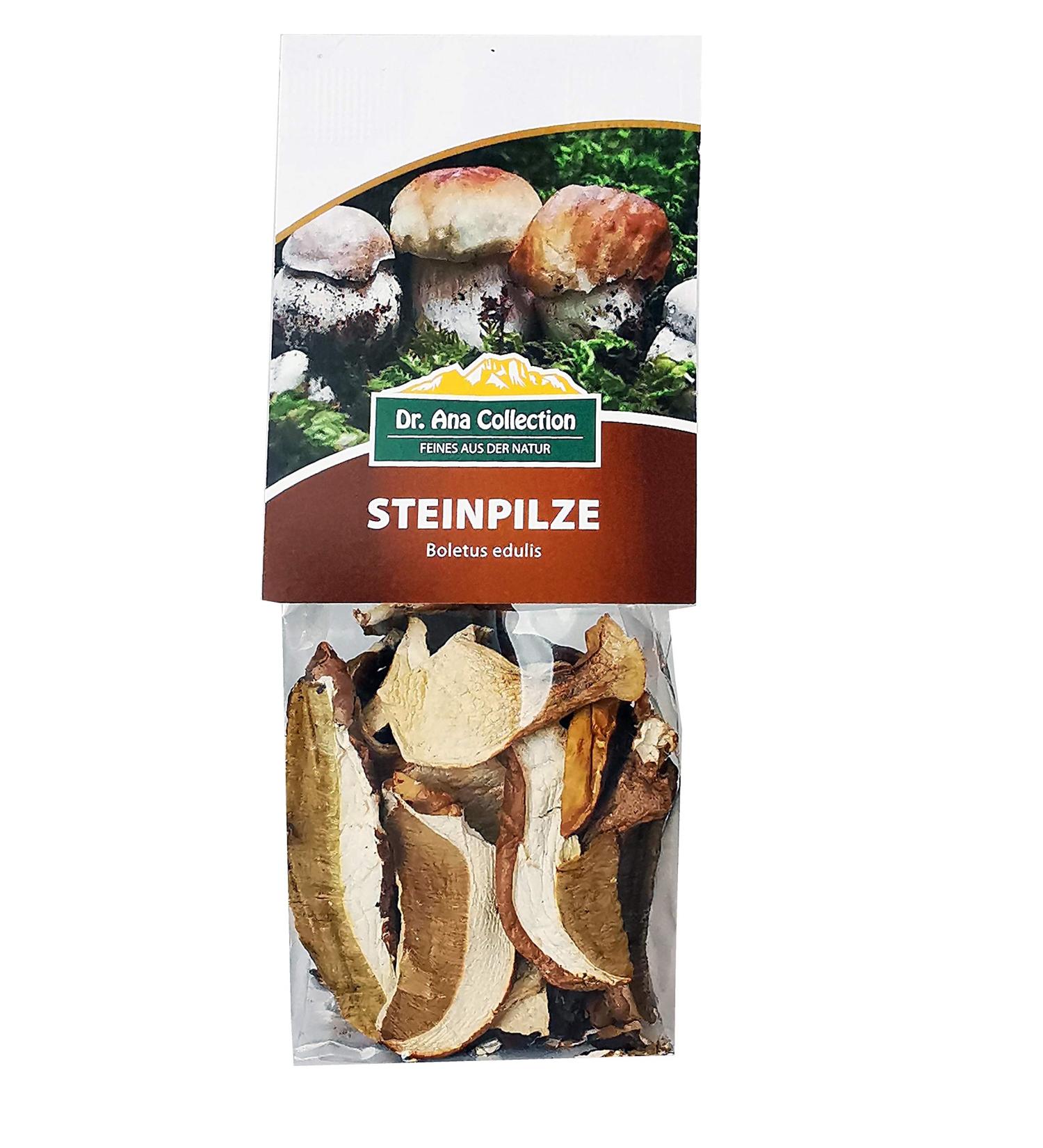 Dr.Ana Collection Dried Stone Mushrooms Slices 50g | 100% Natural Additive-Free | Premium European Wild Mushrooms - Buy Online on GoSupps.com