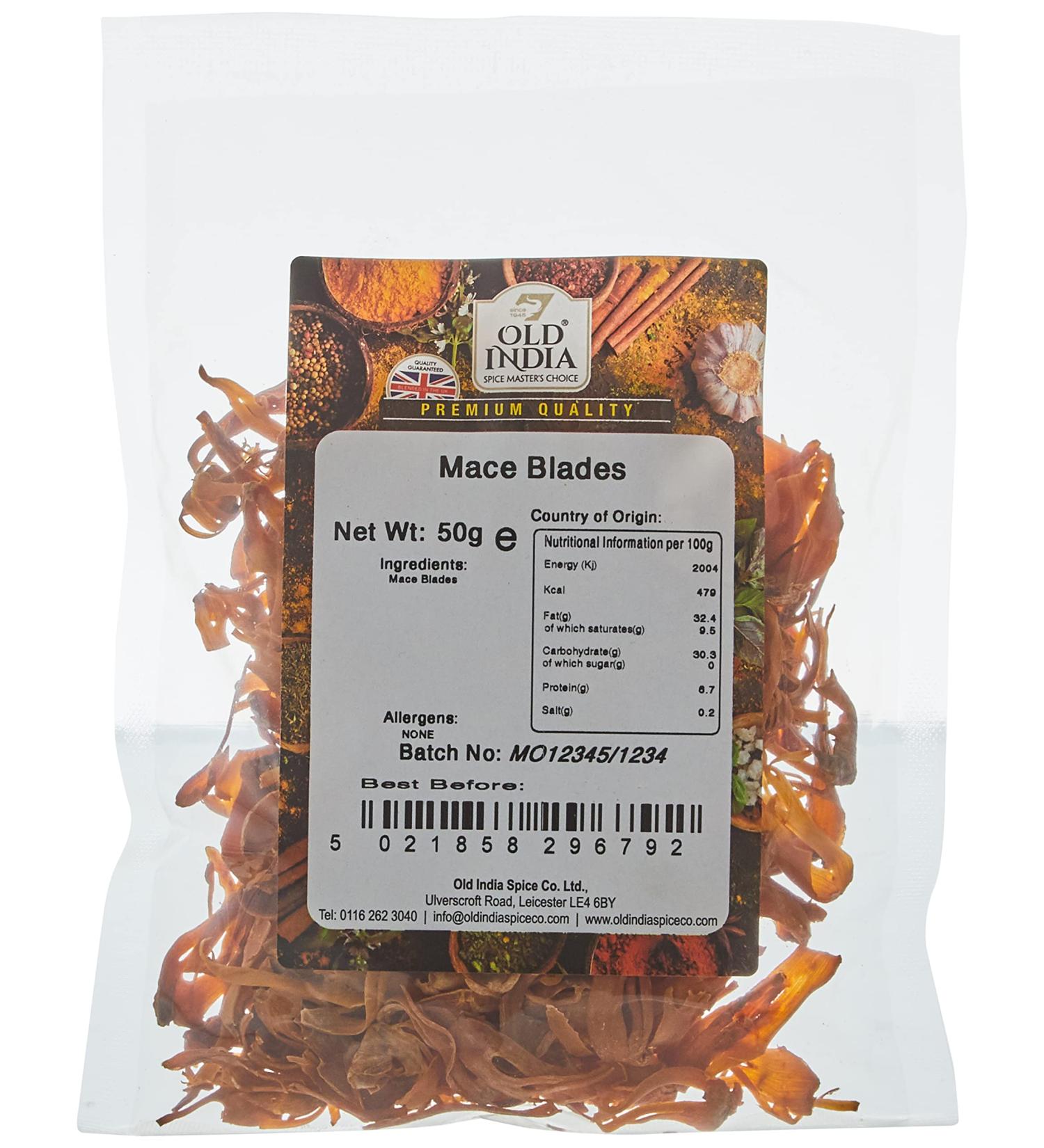 Old India Mace Blades 50g - Premium Quality Spice Blend - Buy Online on GoSupps.com