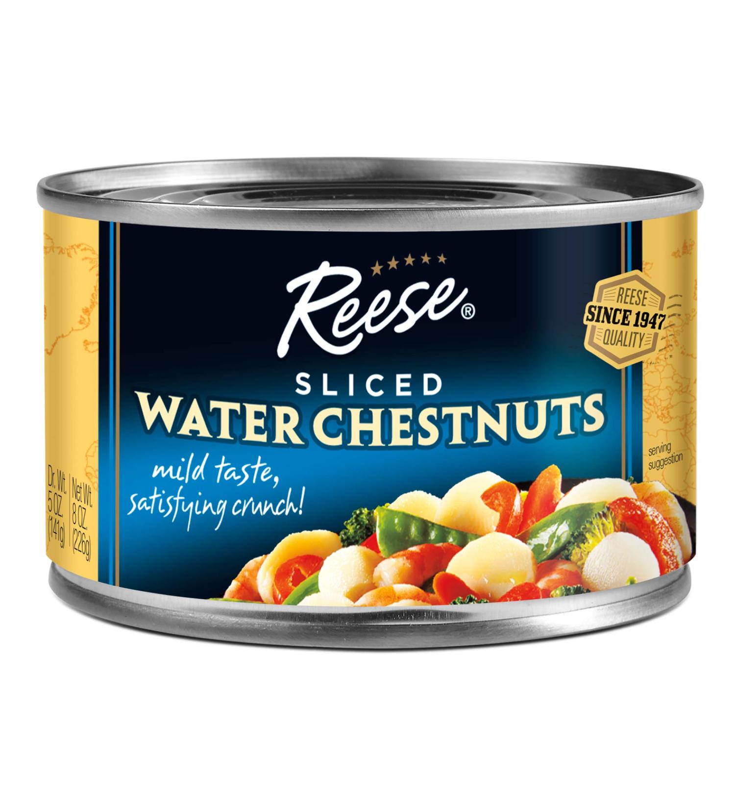Reese Sliced Water Chestnuts 8 Oz 2 Pack - Premium Quality Ingredients - Buy Online on GoSupps.com