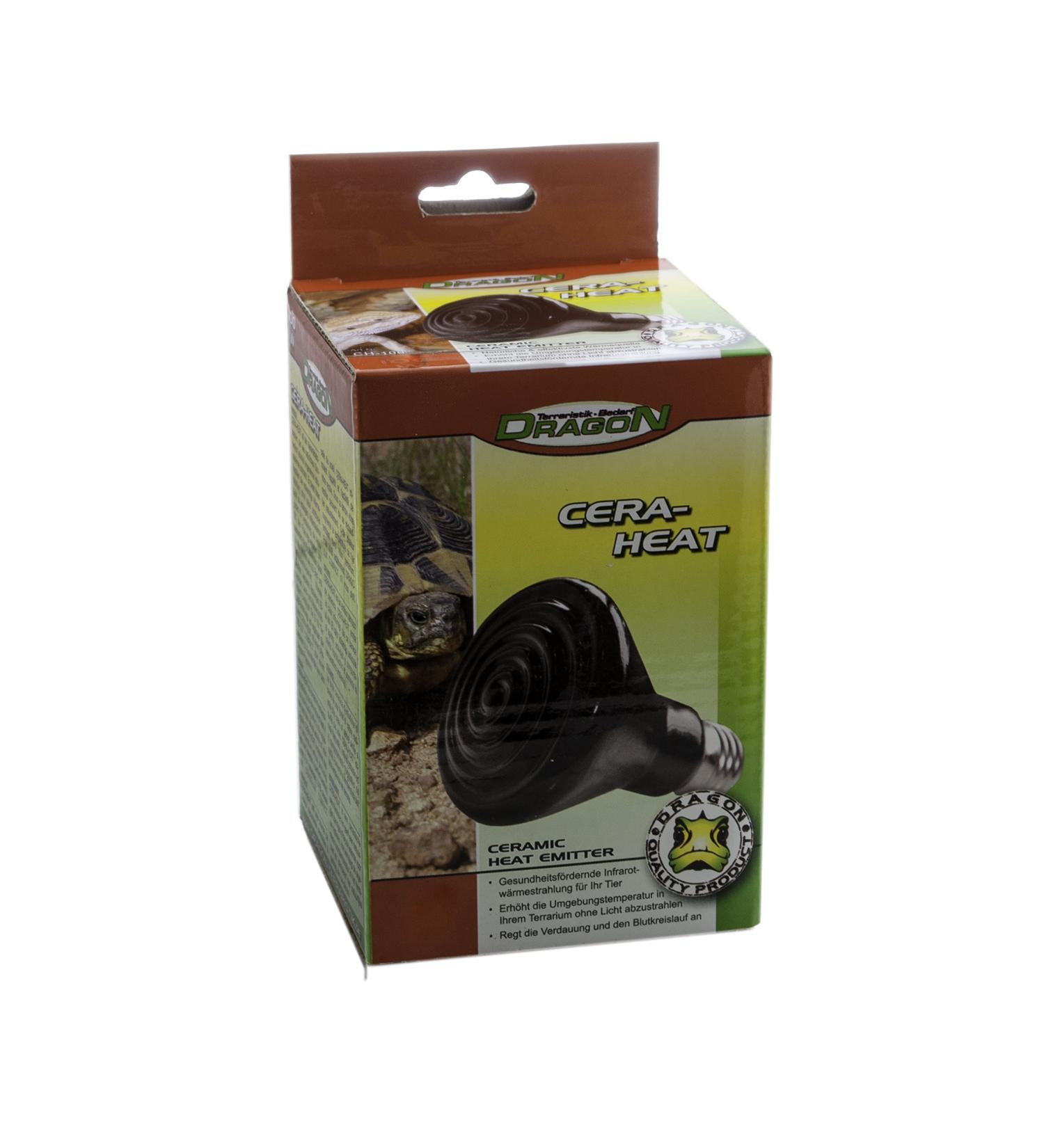 Buy Dragon CERA-HEAT 100W Infrared Ceramic Reptile Heater - Optimal Heat for Your Pet's Habitat | International Shipping Available - Buy Online on GoSupps.com