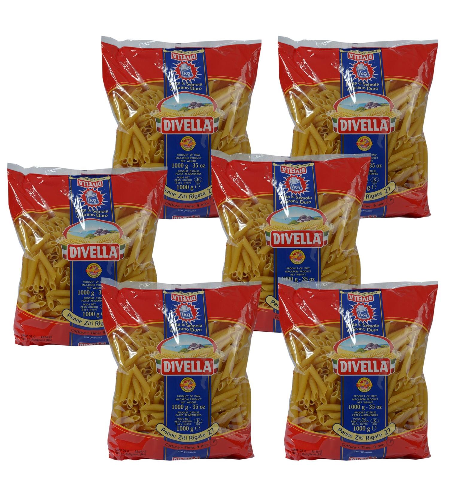 6 x divella n27 Penne ziti rigate 1000 g - Buy Online on GoSupps.com