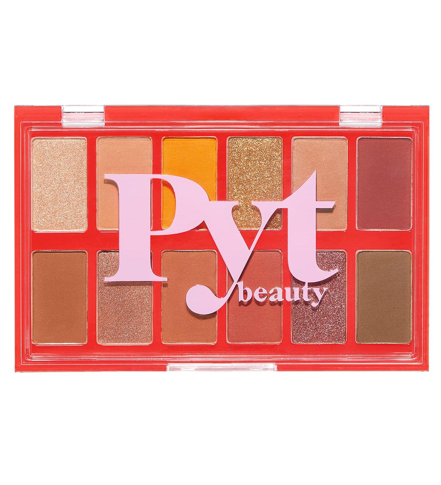 PYT BEAUTY Highly Pigmented Warm Lit Nude Eyeshadow Palette | Hypoallergenic Vegan Makeup - Talc Free | 1 Count - Buy Online on GoSupps.com