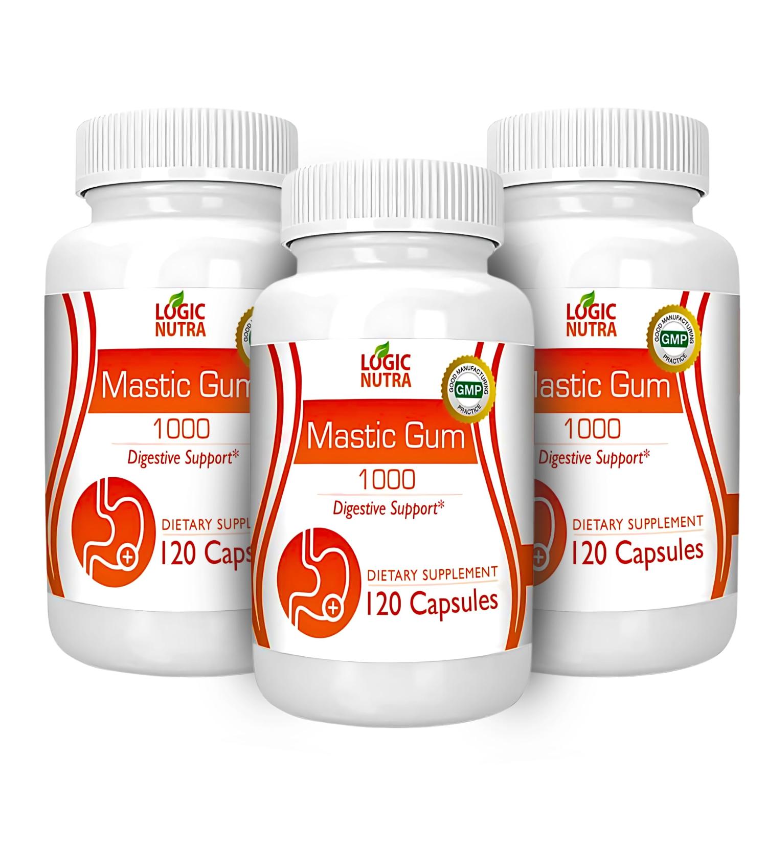 Logic Nutra Mastic Gum Supplement (Pack of 3) - Buy Online on GoSupps.com