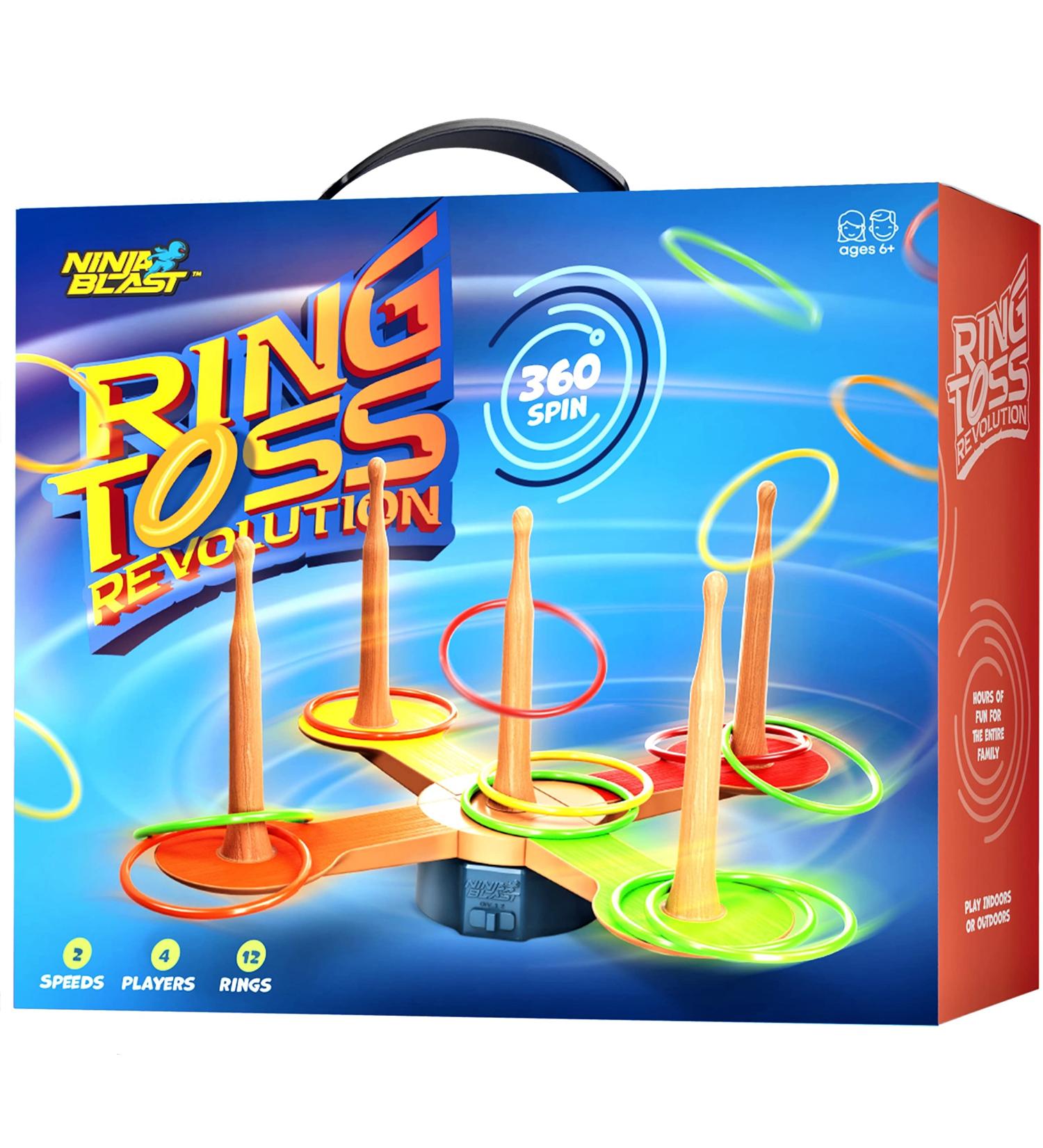 360 Spin Revolution Ring Toss Game for Kids - Family Outdoor Party Fun - Great for Camping, Picnics, and Beach Activities - Ages 6 - Buy Online on GoSupps.com