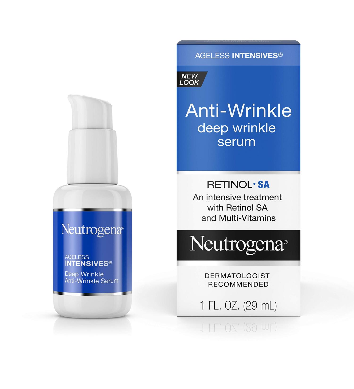 Neutrogena Ageless Intensives Anti-Wrinkle Retinol Serum - 1 fl. oz - Buy Online on GoSupps.com