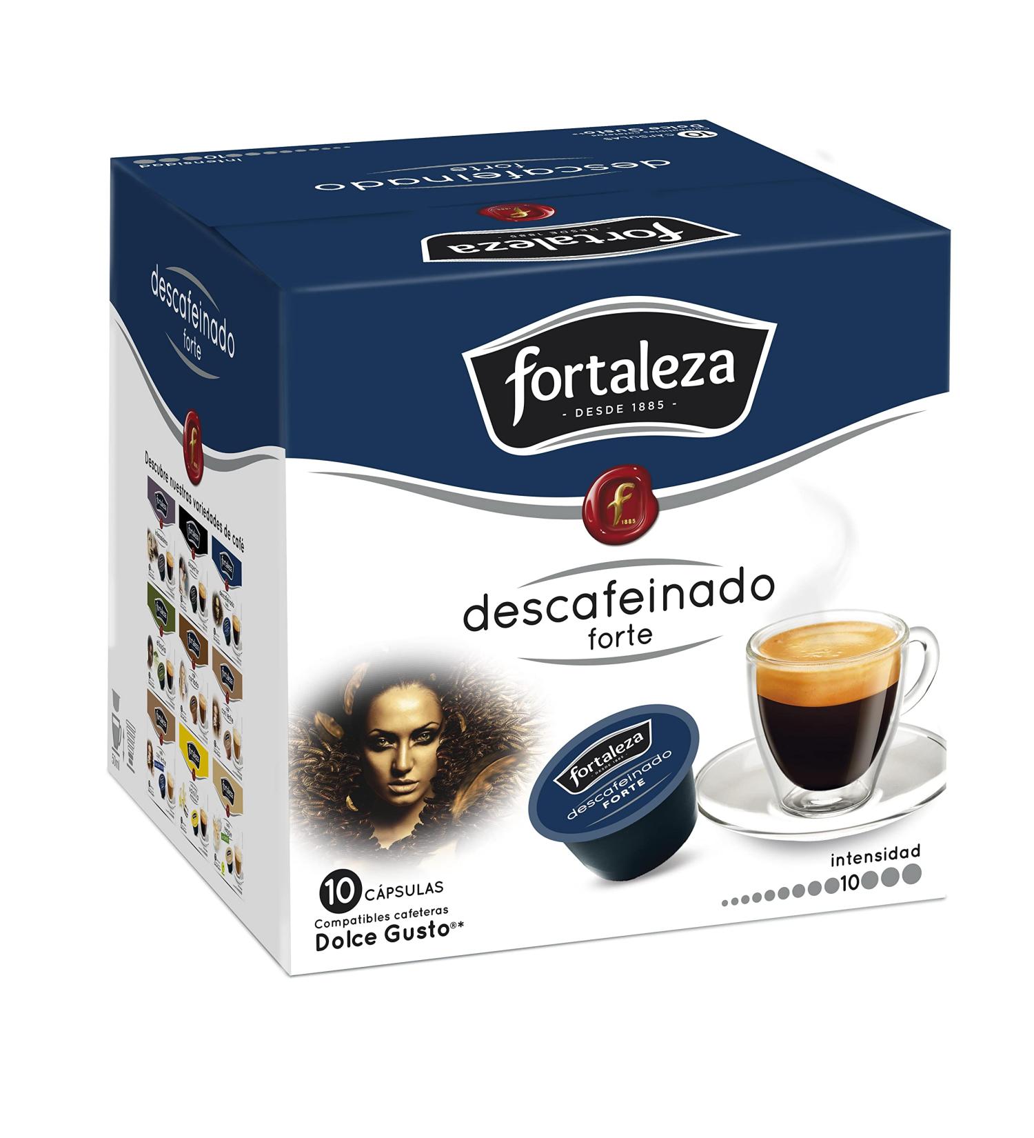  Fortaleza Fortaleza Coffee - Capsules Compatible with Dolce Gusto Decaffeinated Strong Authentic Intense and Aromatic Flavor Natural Roast Pack of 12 x 3 - Total 36 units - Buy Online on GoSupps.com