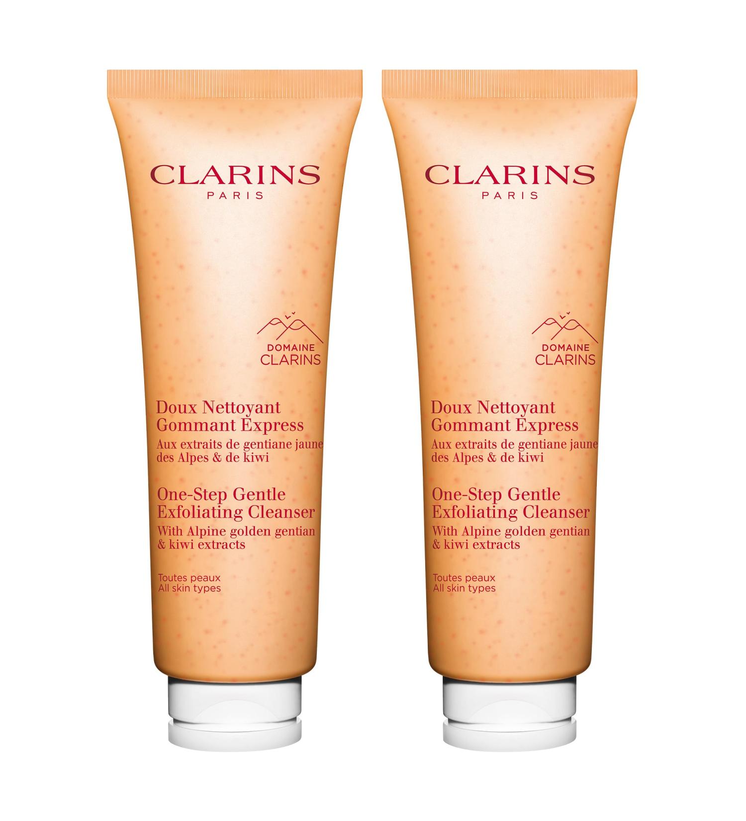 Clarins One-Step Gentle Exfoliating Cleanser | 3-In-1 Cleanser Makeup Remover and Exfoliator | Boosts Radiance | Plant-Based Exfoliating Beads | All Skin Types | 4.3 Ounces - Buy Online on GoSupps.com