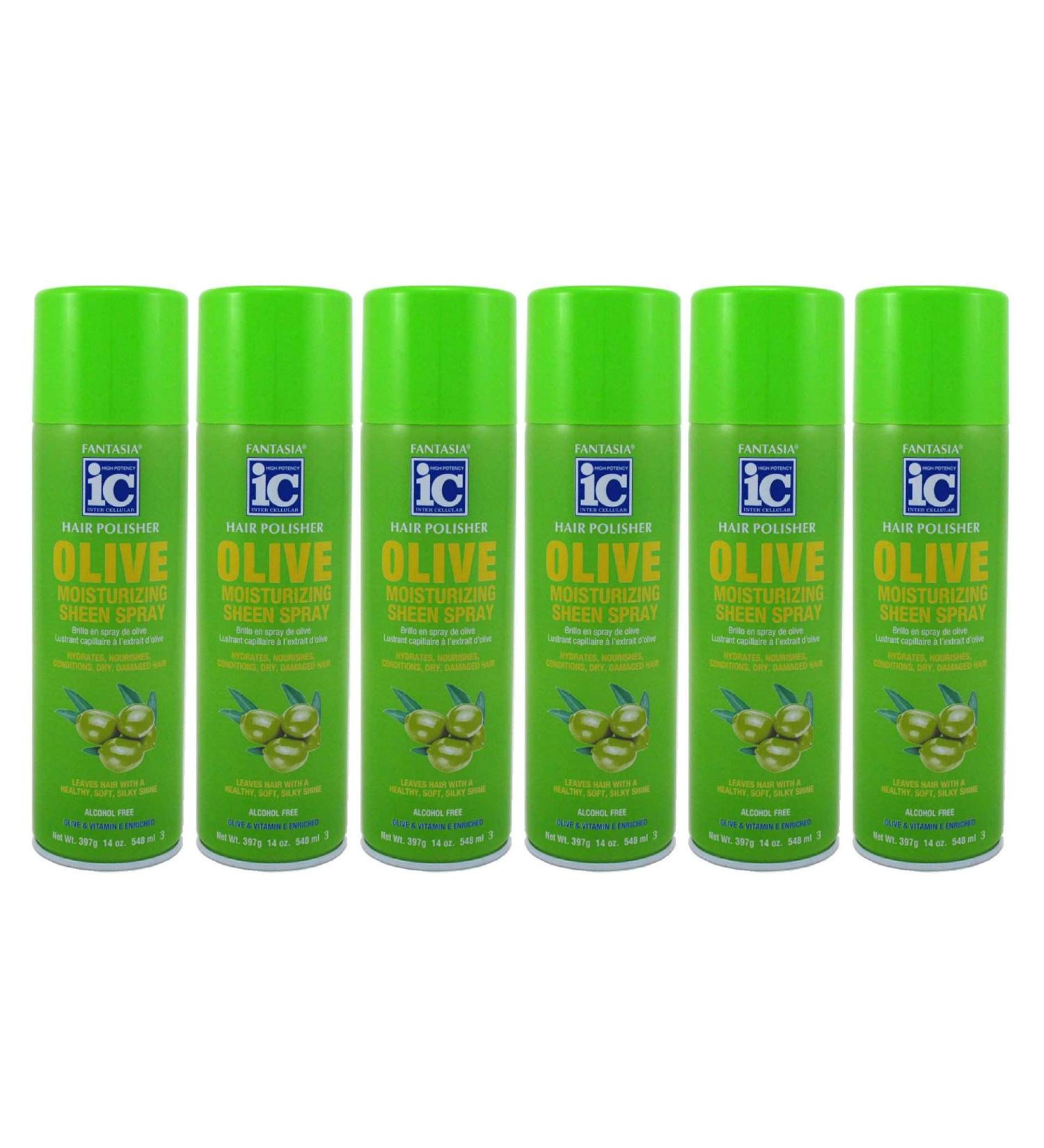Fantasia Olive Sheen Moist Spray 14 Ounce (414ml) (6 Pack) - Buy Online on GoSupps.com