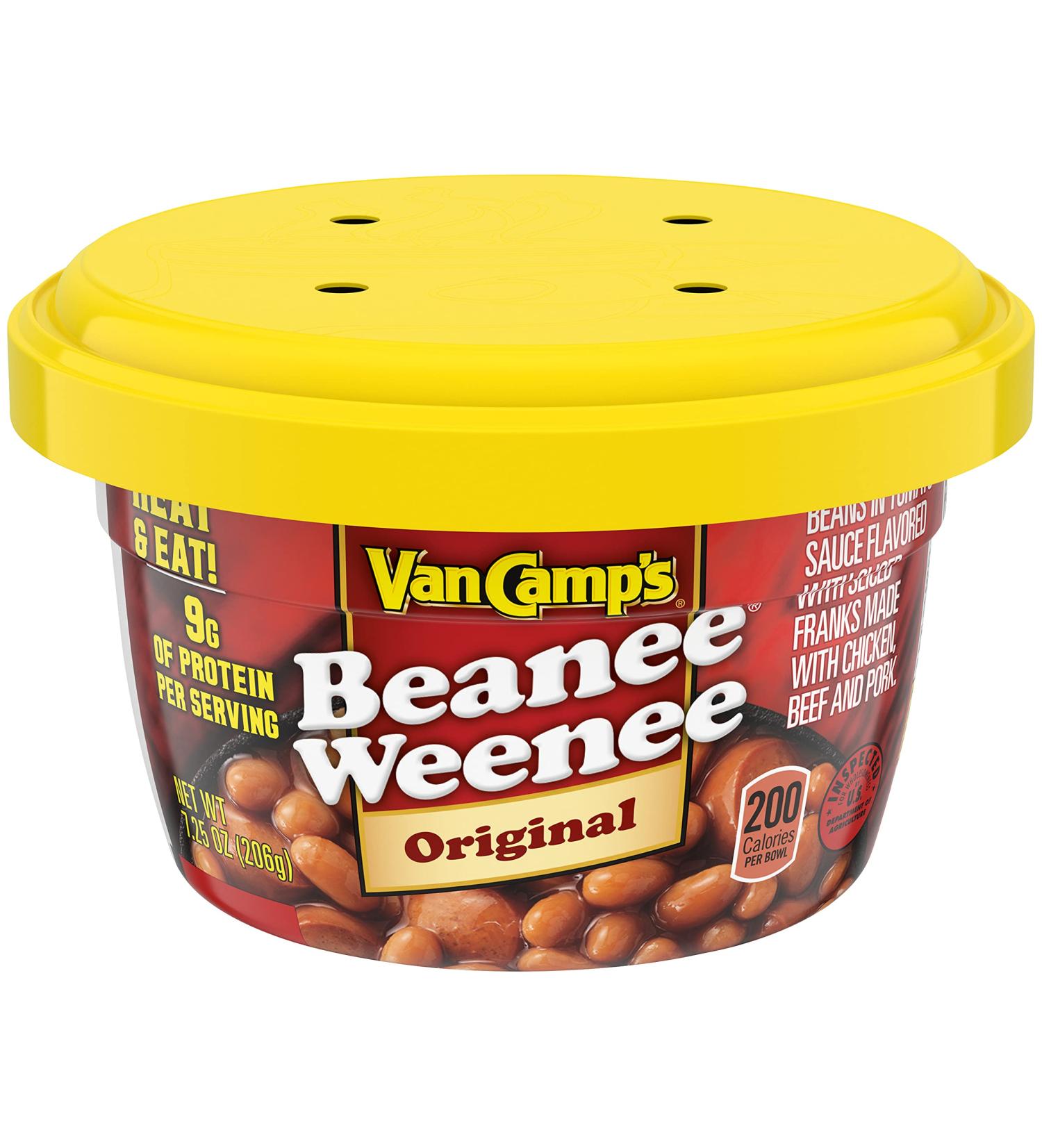 Van Camp's Beanee Weenee Original Flavor Microwavable Cups 7.25 oz. (12 Pack) - Buy Online on GoSupps.com
