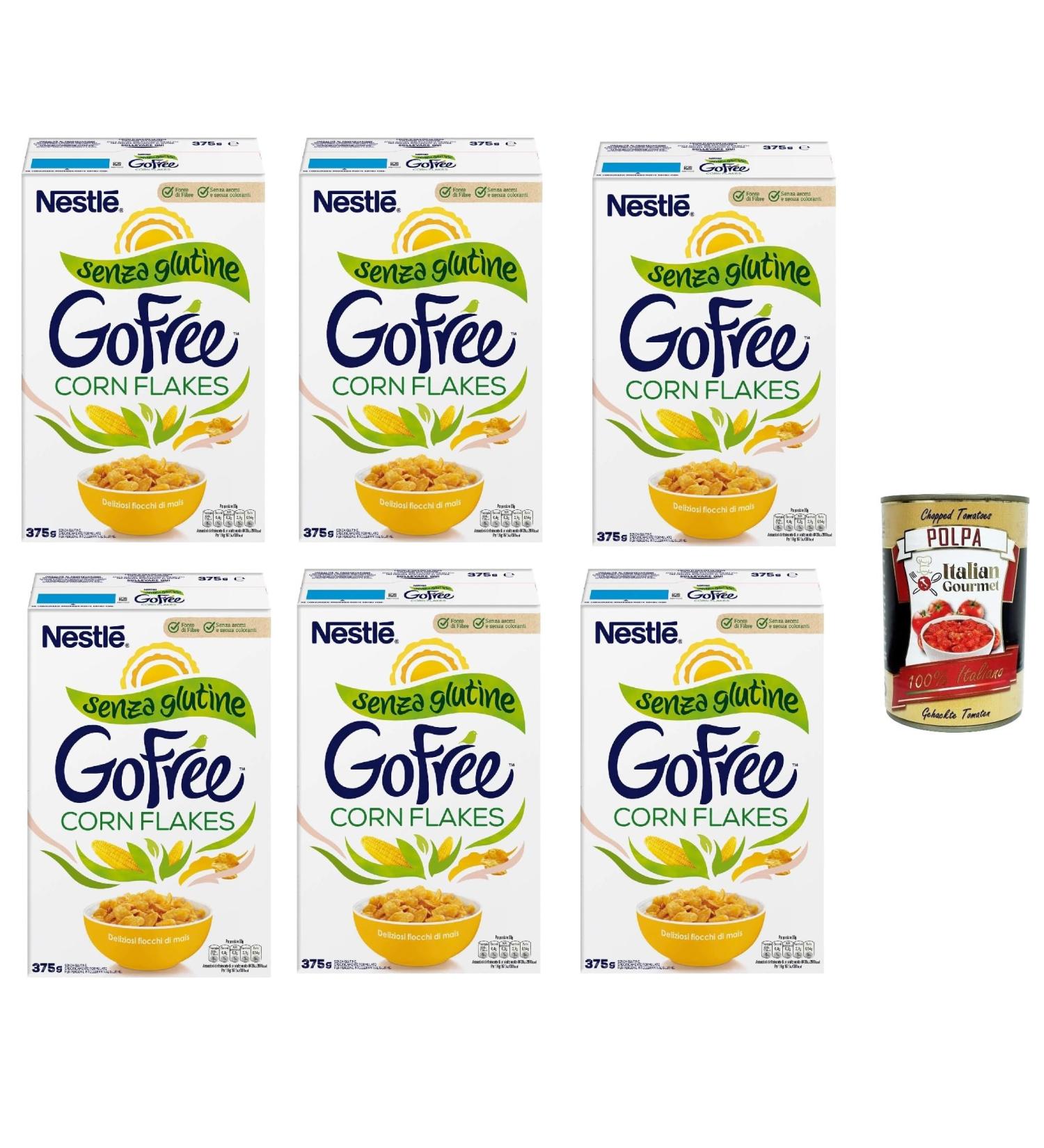 Nestl GO FREE Corn Flakes Pack of 6 gluten milk and yogurt free corn flakes 375 g + Italian Gourmet oplpa 400 g - Buy Online on GoSupps.com