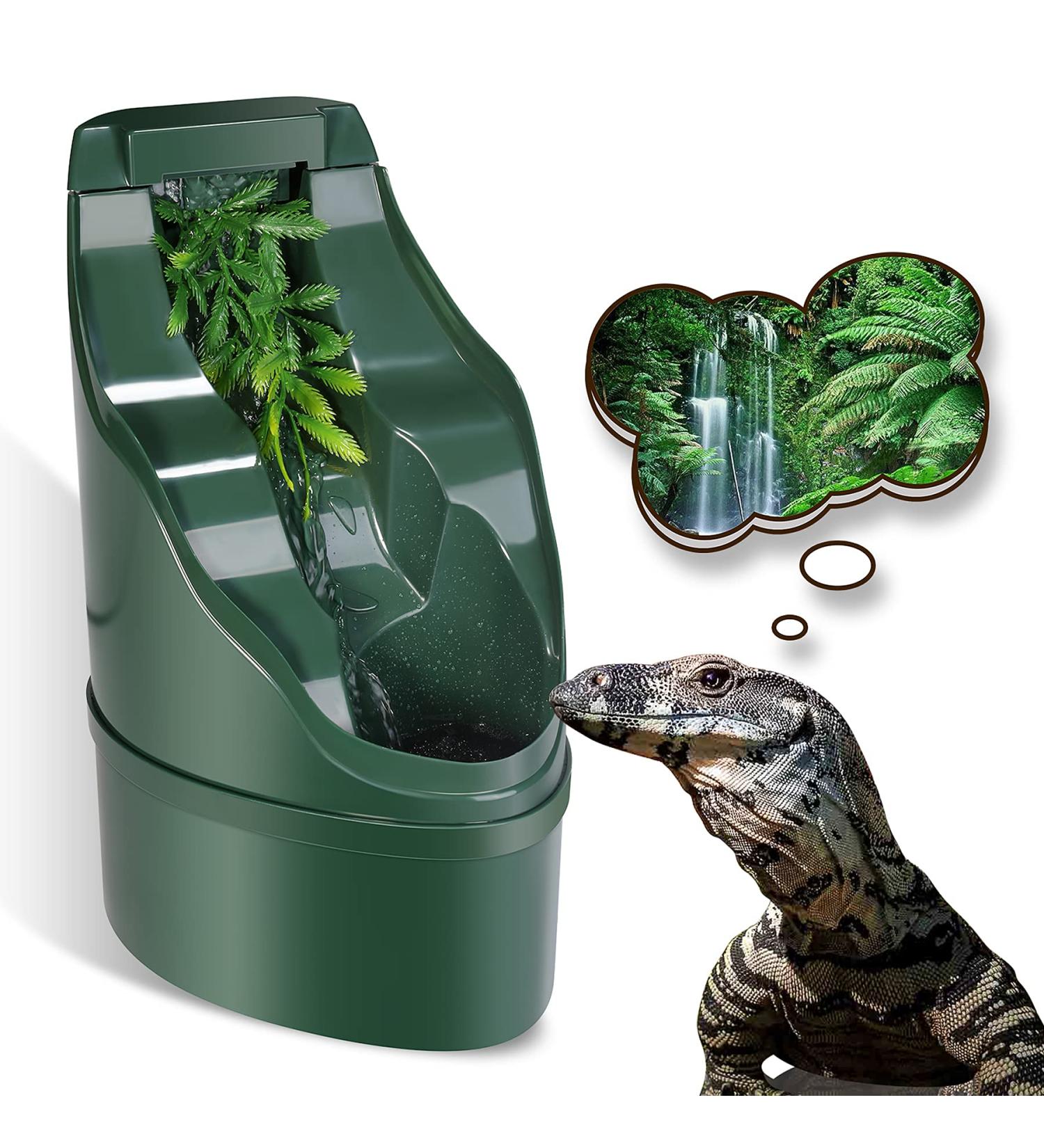 NEPTONION Reptile Chameleon Cantina Drinking Fountain water dripper comes with Feeding Tongs and Frosted Tweezer for Amphibians Insects Lizard Turtle Snake Spider Frog Gecko - Buy Online on GoSupps.com