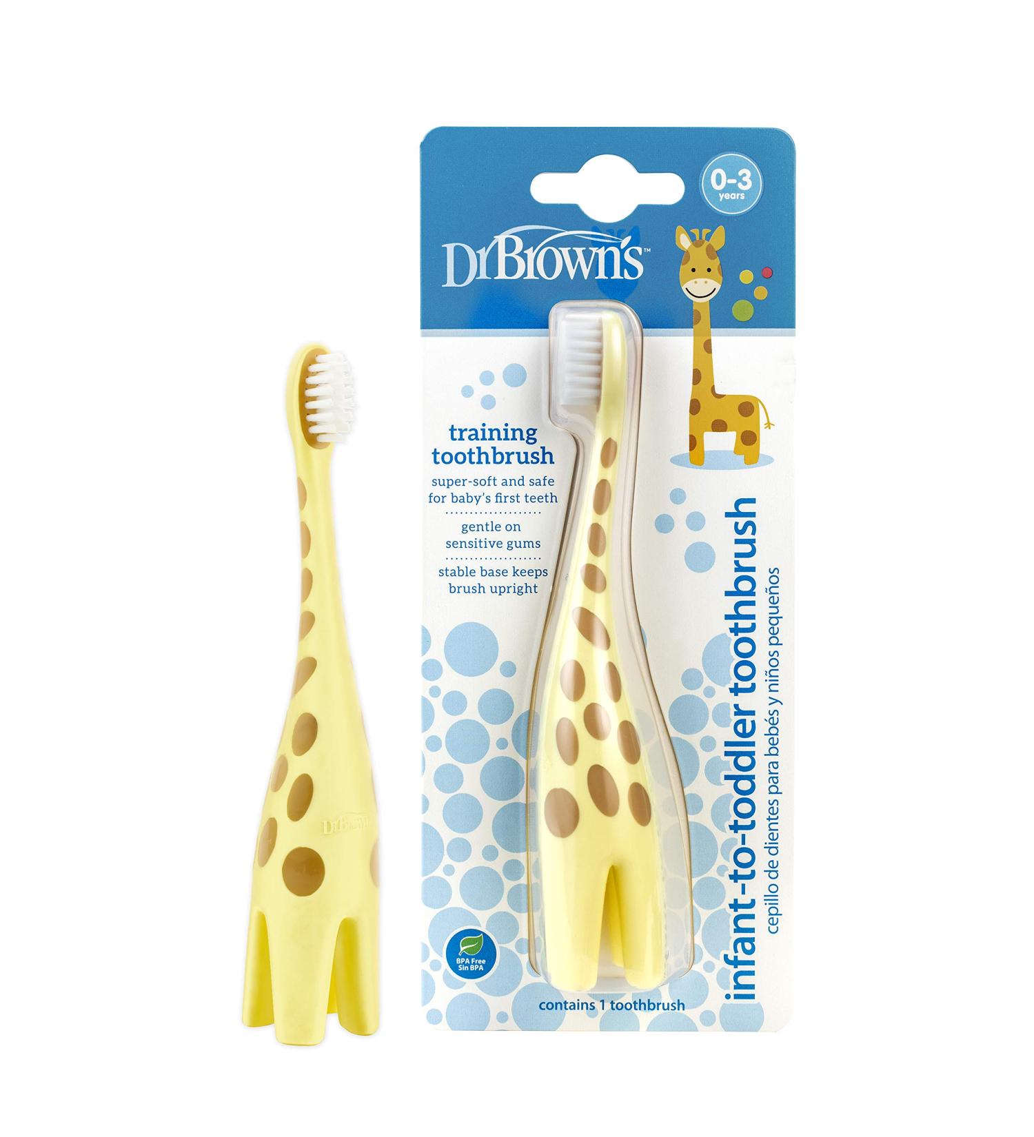 Dr. Brown's Giraffe Infant-to-Toddler Toothbrush | Safe & Fun Oral Care - Buy Online on GoSupps.com
