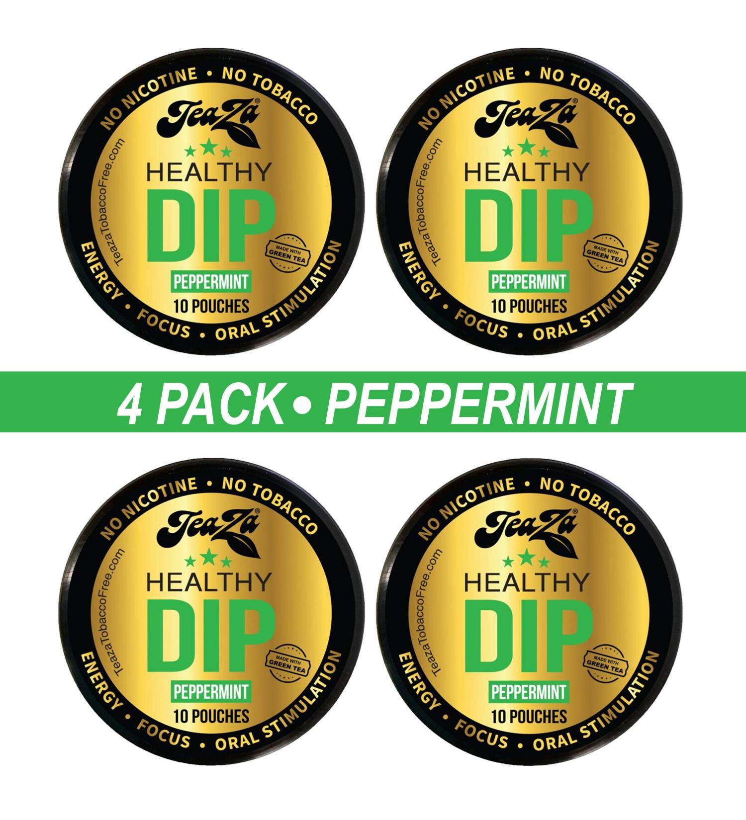 Teaza Peppermint Herbal Energy Pack - 10 Pouches per Pack - 4 Camo Packs - 4 Pack - Buy Online on GoSupps.com