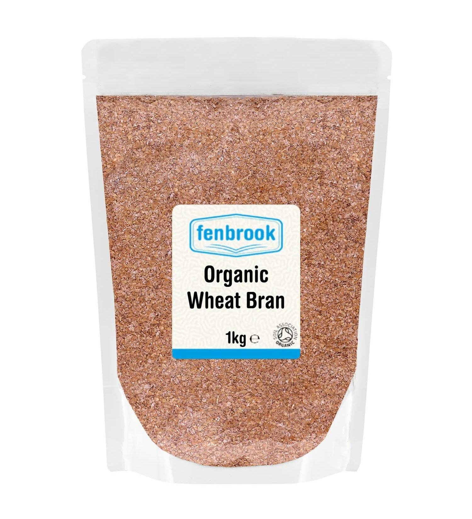 Organic Wheat Bran 1kg | Certified Organic by Fenbrook Organic - Buy Online on GoSupps.com