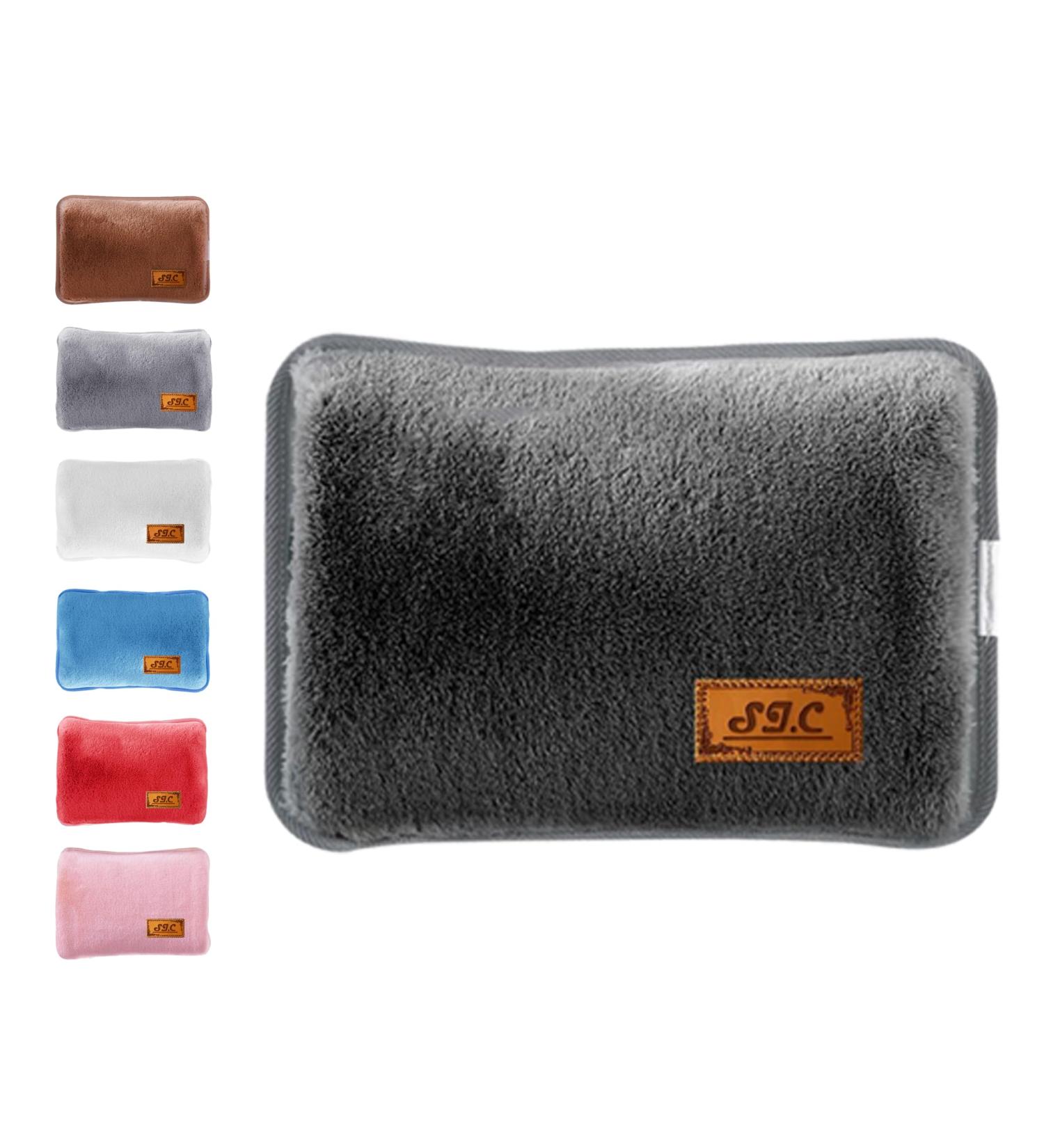 Electric Hot Water Bottle with Plush Lining - 500W Hand & Foot Warmer for Pain Relief | Ideal for Muscle Back & Menstrual Pain | Ed.Cl26n Black - Buy Online on GoSupps.com