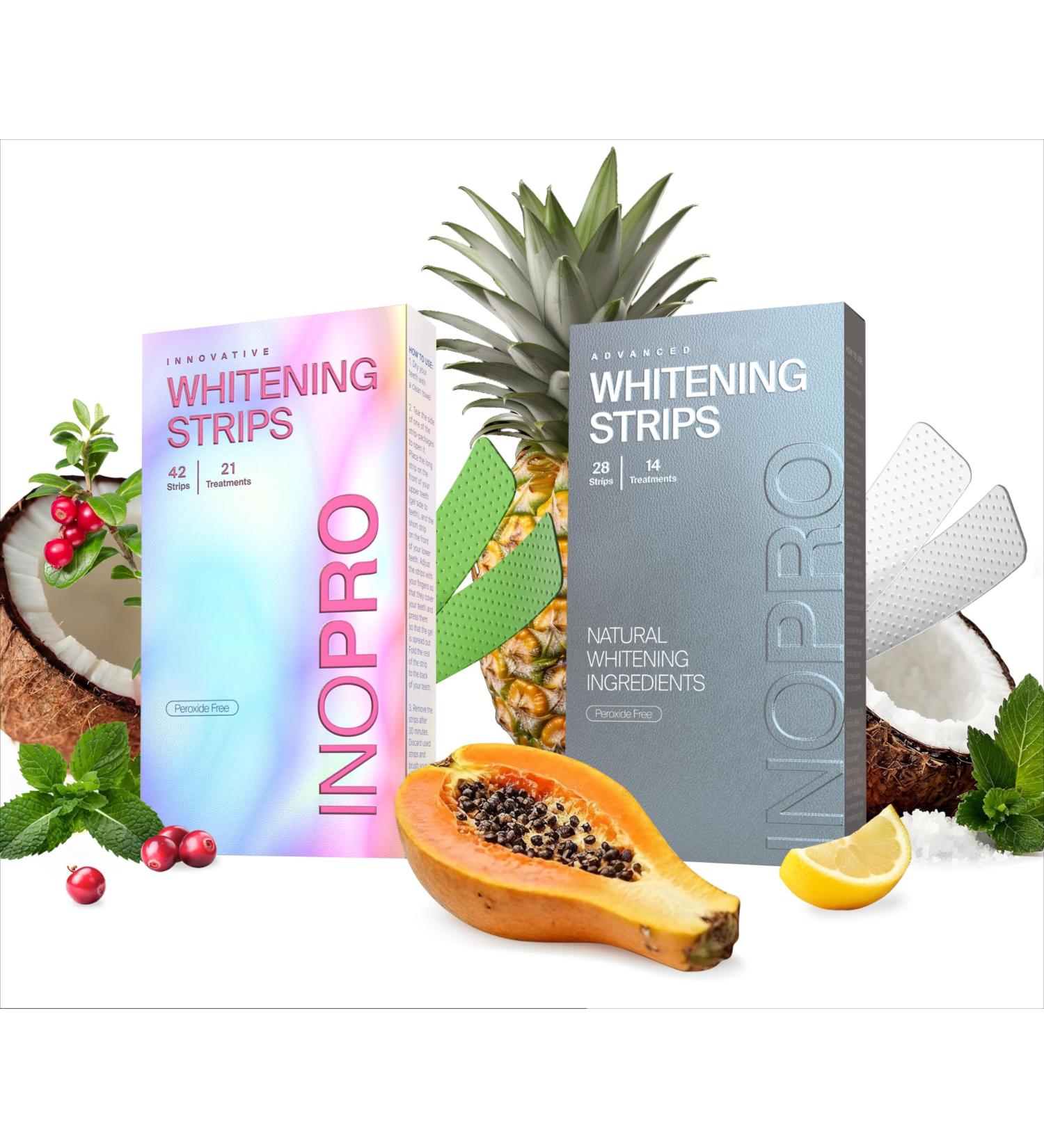 2-in-1 Teeth Whitening Strips Kit 35 Treatments - Advanced Teeth Whitening Kit (14 Treatments) + Innovative Teeth Whitening Kit (21 Treatments) - Buy Online on GoSupps.com