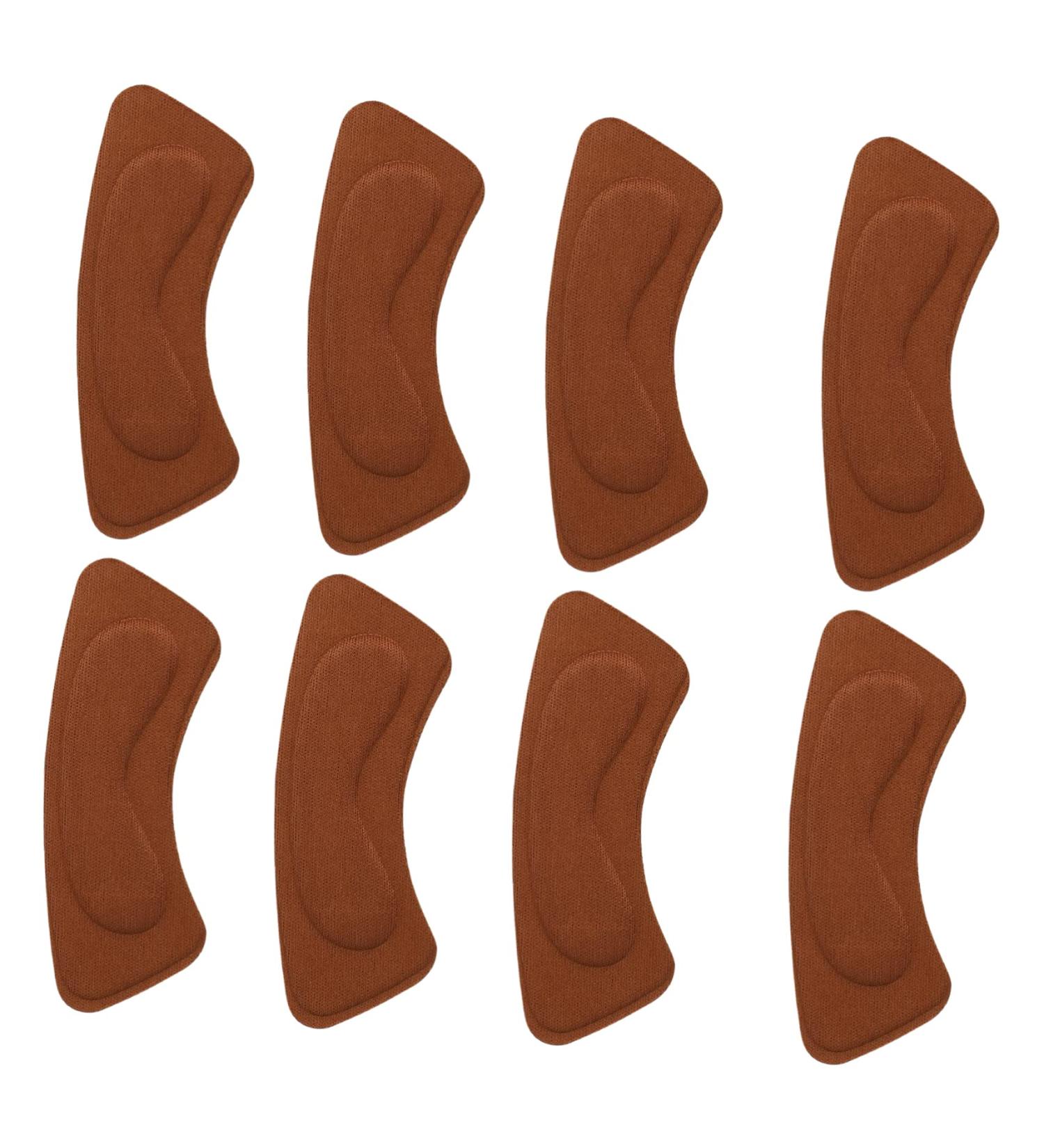 8 Pairs Heelpiece Stickers for High Heels | Thicken Sponge 4D Patch Shoe Inserts | Brown 10.5x4cm - International Shipping Available - Buy Online on GoSupps.com
