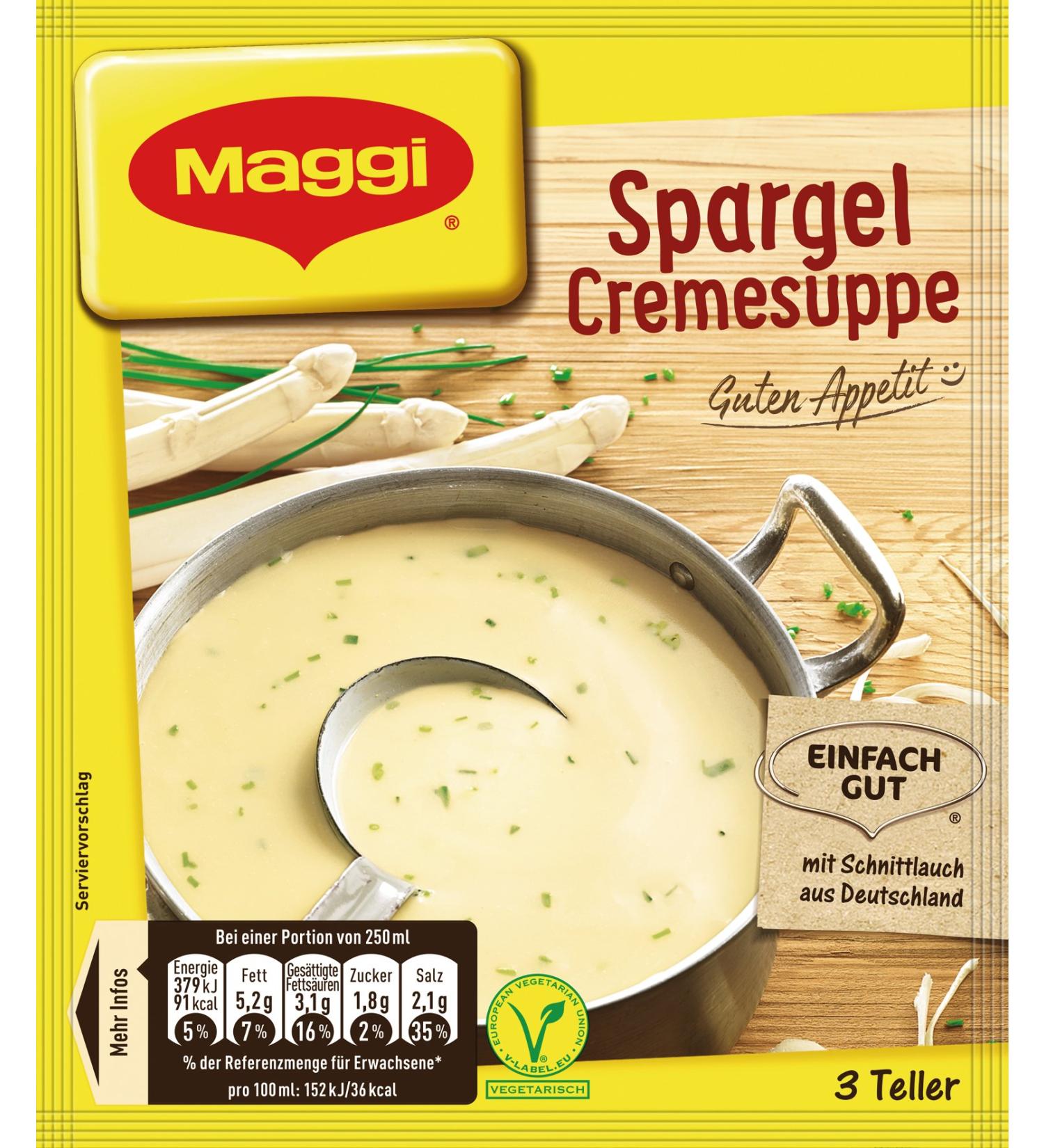 Maggi Guten Appetit Asparagus Cream Soup 60g - Makes 3 Plates - International Shipping - Buy Online on GoSupps.com