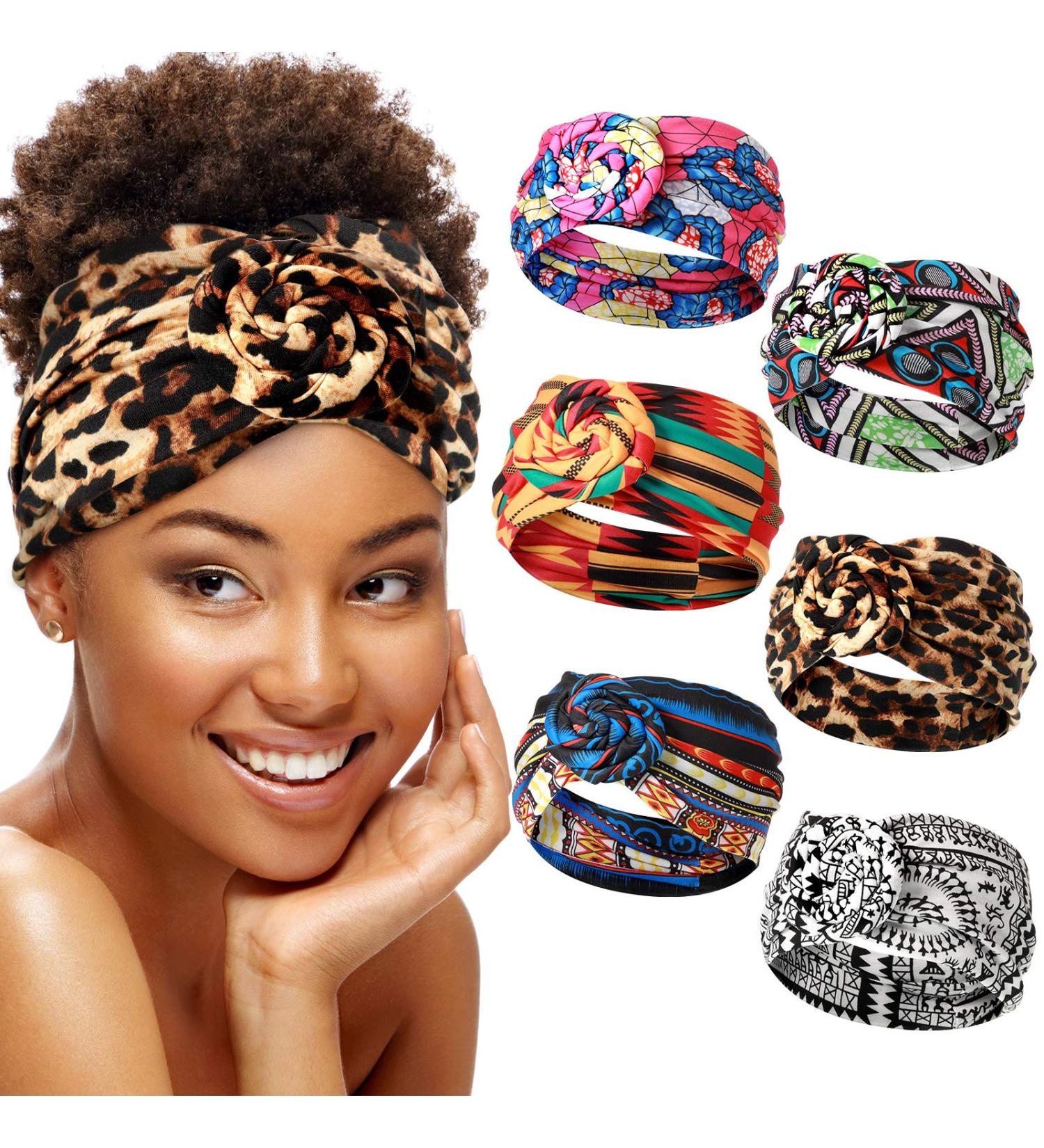 Willbond African Headband for Women - 6 Piece Boho Print Hairband for Yoga, Sports & Workouts - Buy Online on GoSupps.com