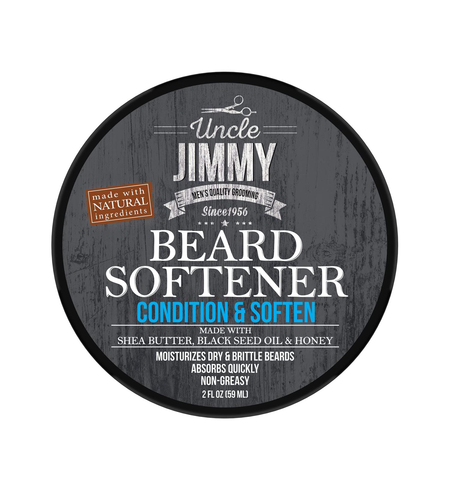 Uncle Jimmy Beard Softener Conditioning Balm 2oz (T116) - Hydrating Beard Care Solution - Buy Online on GoSupps.com