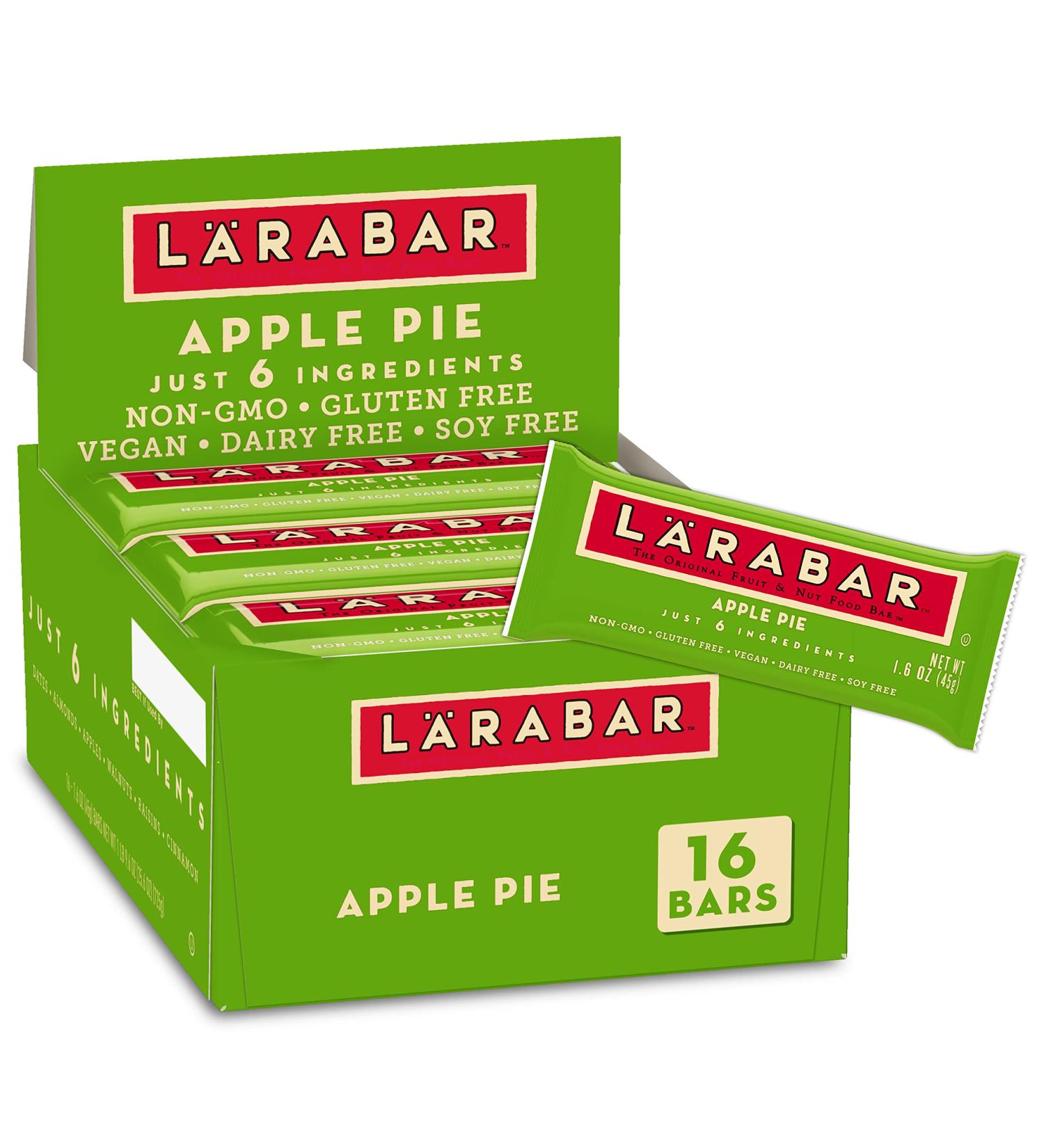 Larabar Apple Pie - 16 Bars (1.6 oz Each) | Healthy Snack | Gluten-Freeâ€‌ - Buy Online on GoSupps.com