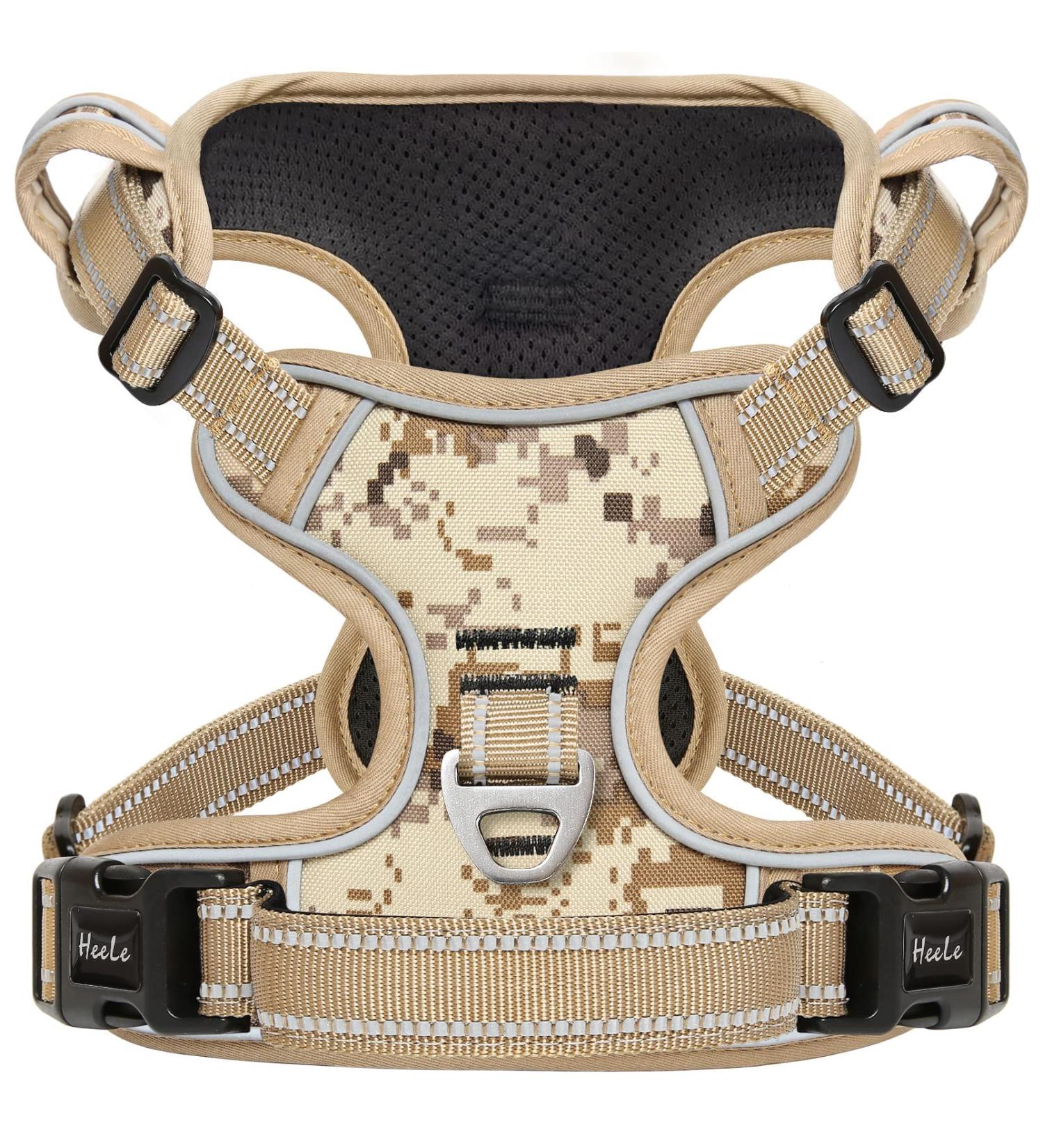 Shop Heele Camouflage Dog Crockery & Adjustable Harnesses - Reflective Breathable Dishes for Small & Medium Dogs - Buy Online on GoSupps.com