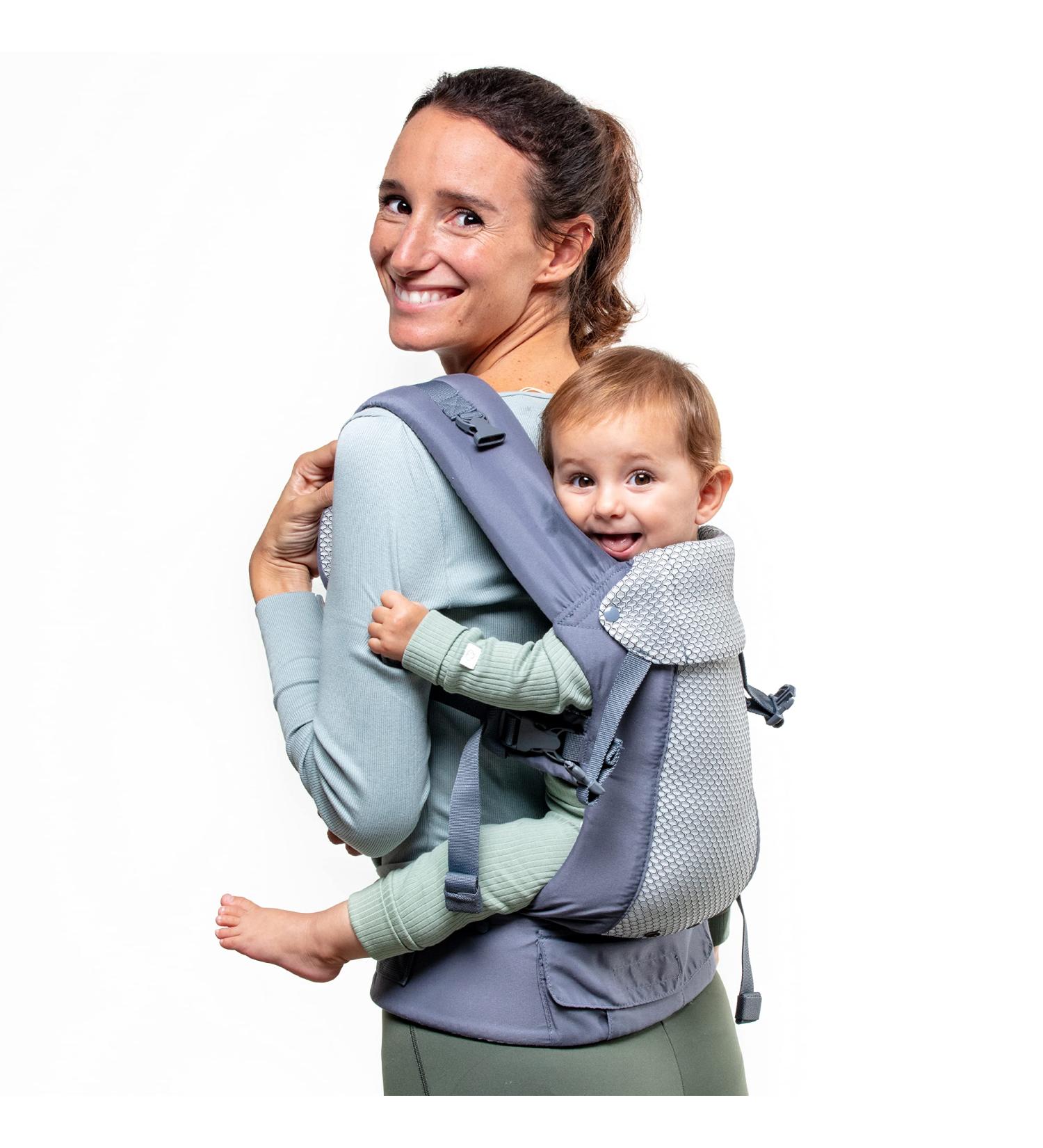 Beco Gemini Cool Baby Carrier - All Positions Newborn to Toddler | Ergonomic Baby Hiking Backpack | Adjustable Seat | 7-35 lbs | Dark Grey - Buy Online on GoSupps.com