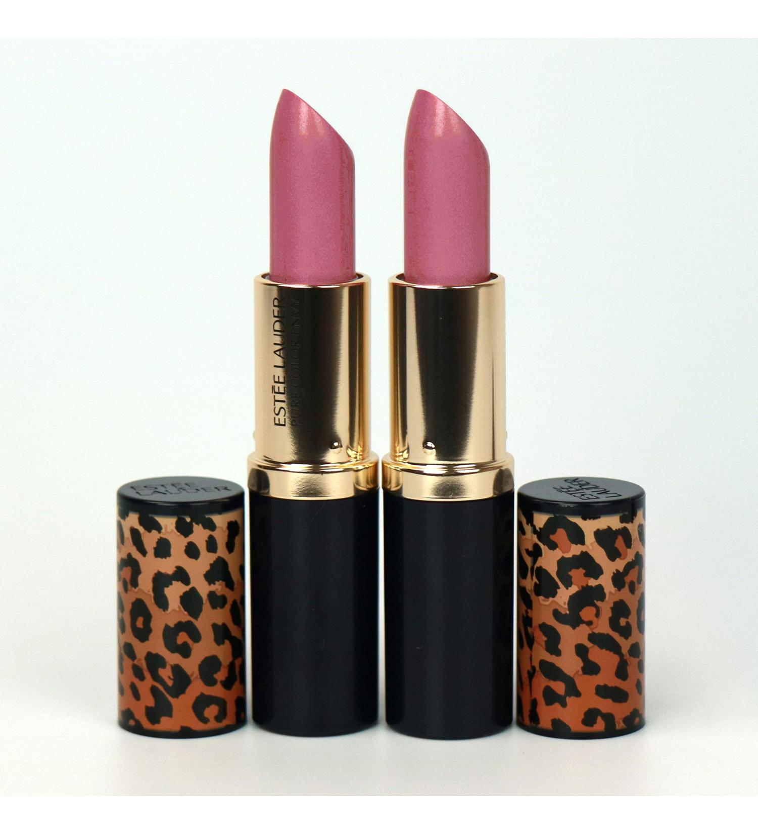 Pack of 2 x Estee Lauder Pure Color Envy Hi-Lustre Lipstick 221 Pink Parfait 0.12 oz each Sample Size Unboxed