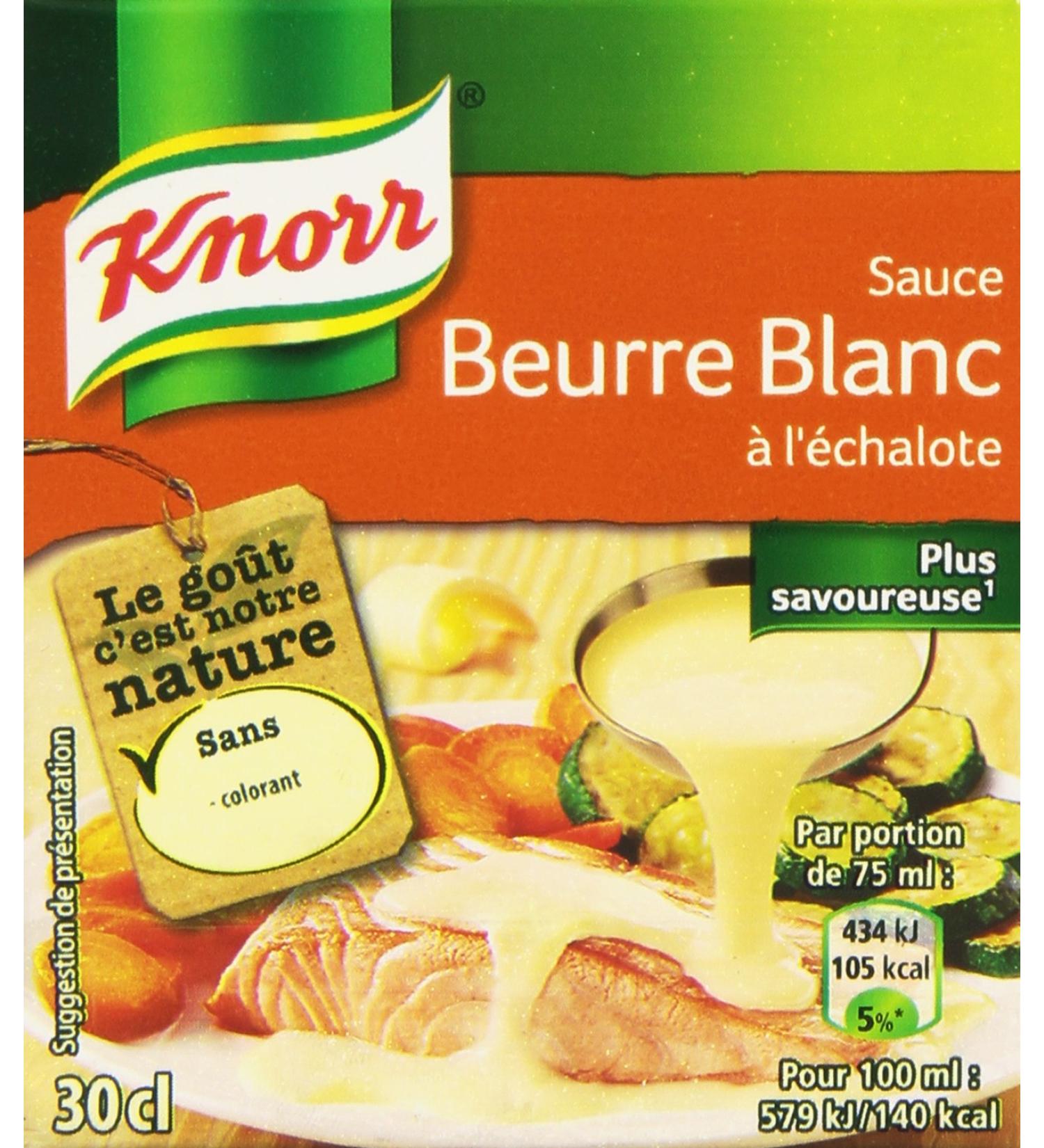 Knorr Beurre Blanc Sauce with Shallot Brick 30 cl - Pack of 6 - Buy Online on GoSupps.com