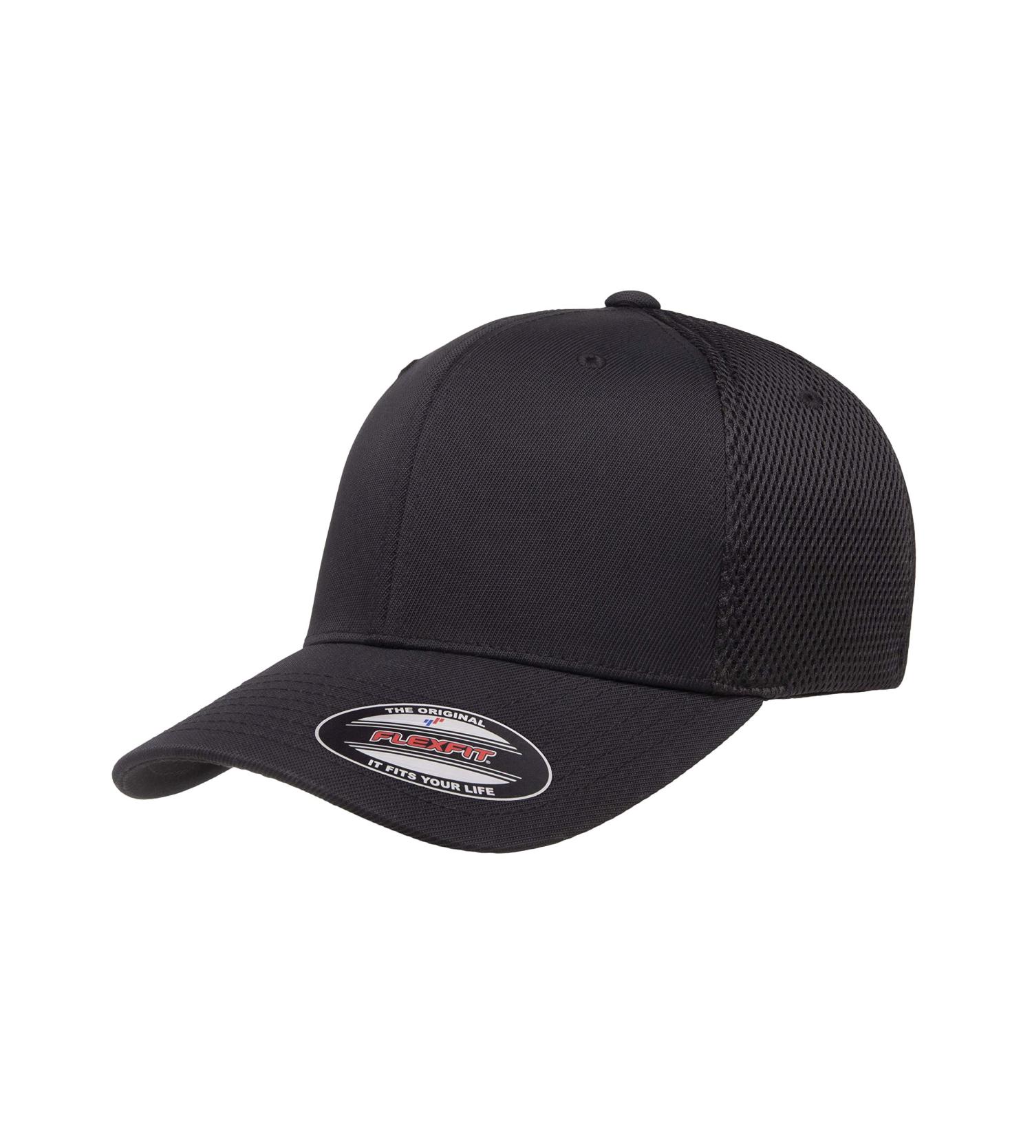 Flexfit Ultrafibre Airmesh Fitted Cap L-XL Black | Breathable Headwear - Buy Online on GoSupps.com