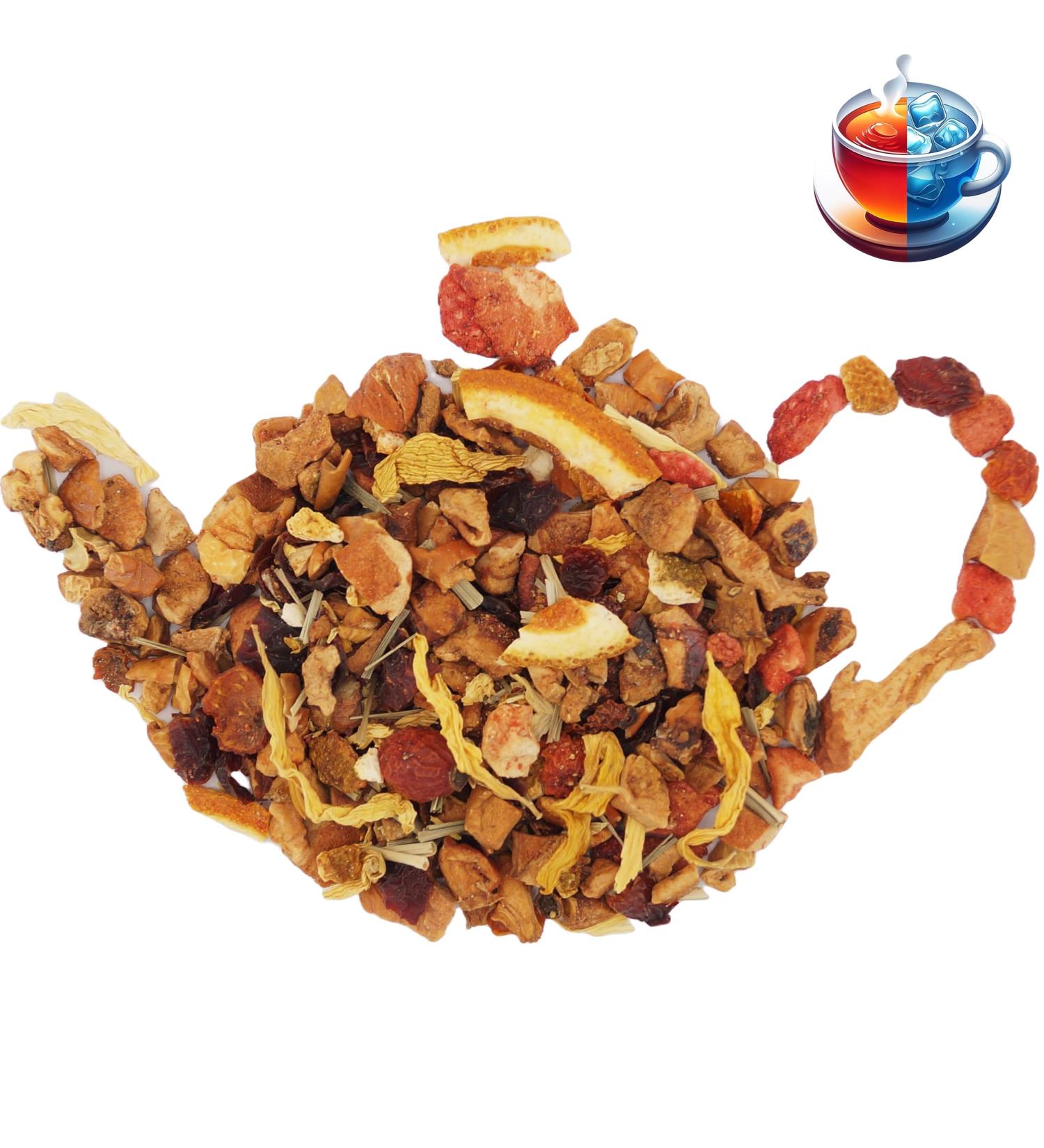 Herbal Tea Strawberry Lime UniTea Land 100 grams - Buy Online on GoSupps.com