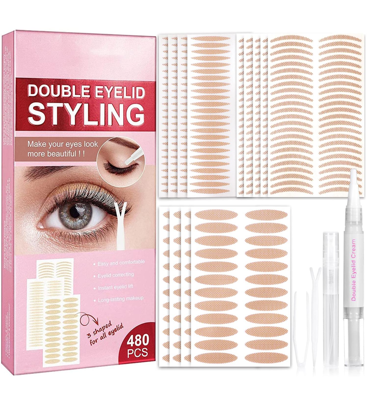 FENVIRN Eyelid Tape: Natural Double Eyelid Lifter Strips - Waterproof & Invisible - 480PCS (Style A) - Instant Eyelid Lift Solution for Hooded, Droopy, or Uneven Mono-Eyelids - Buy Online on GoSupps.com
