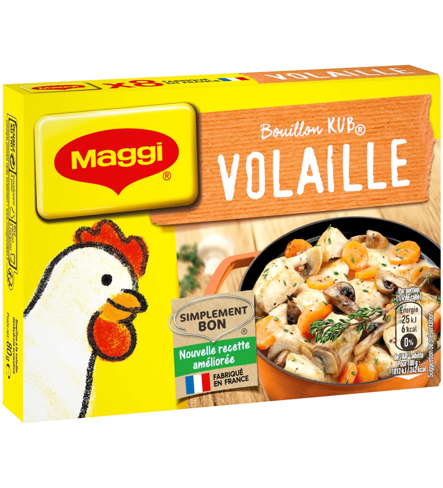 Maggi Bouillon KUB Volaille (8 Cubes) 80g