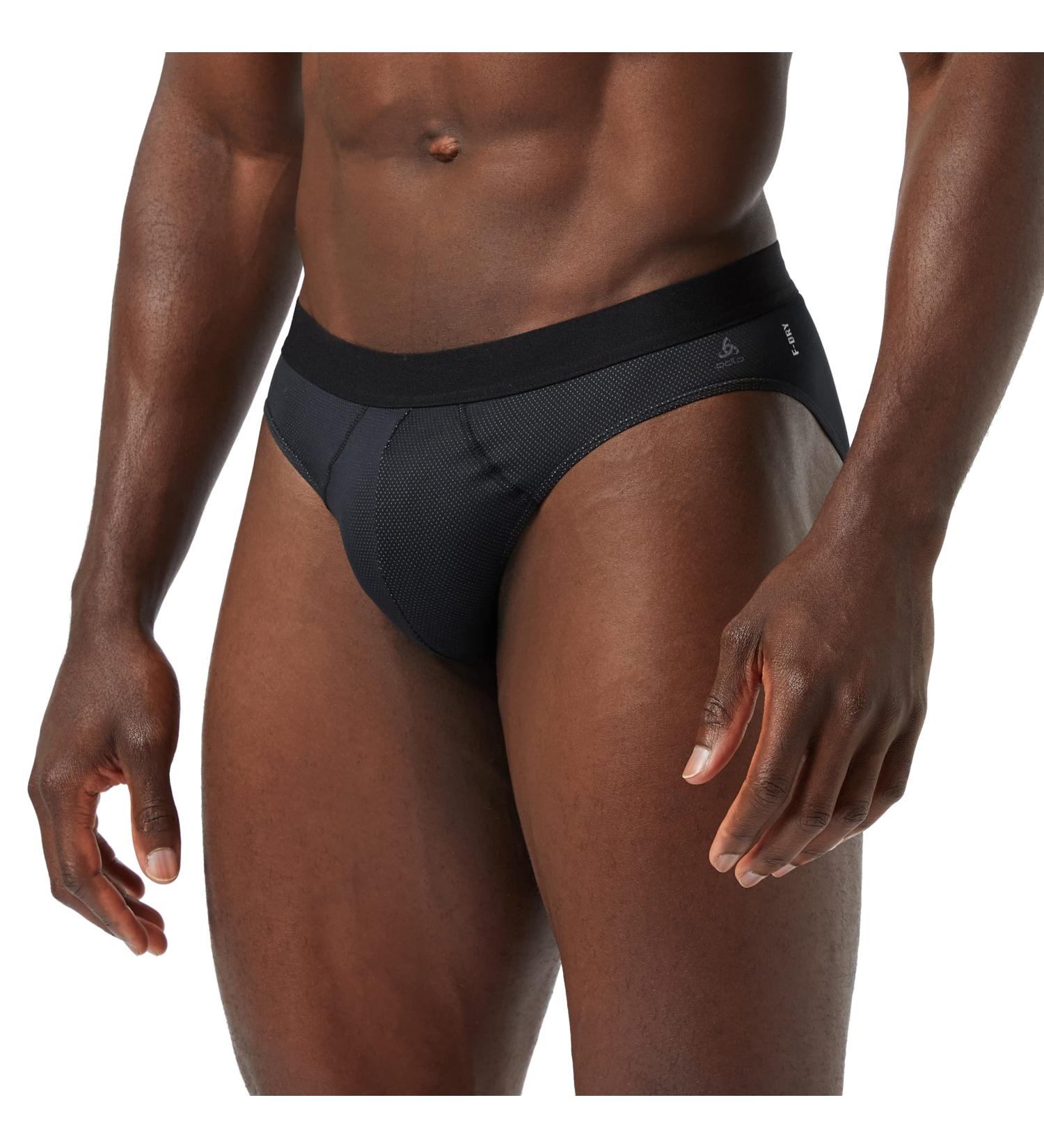 Odlo Men's F-Dry Light ECO Black Functional Underwear - Active Underpants for Ultimate Comfort - Buy Online on GoSupps.com