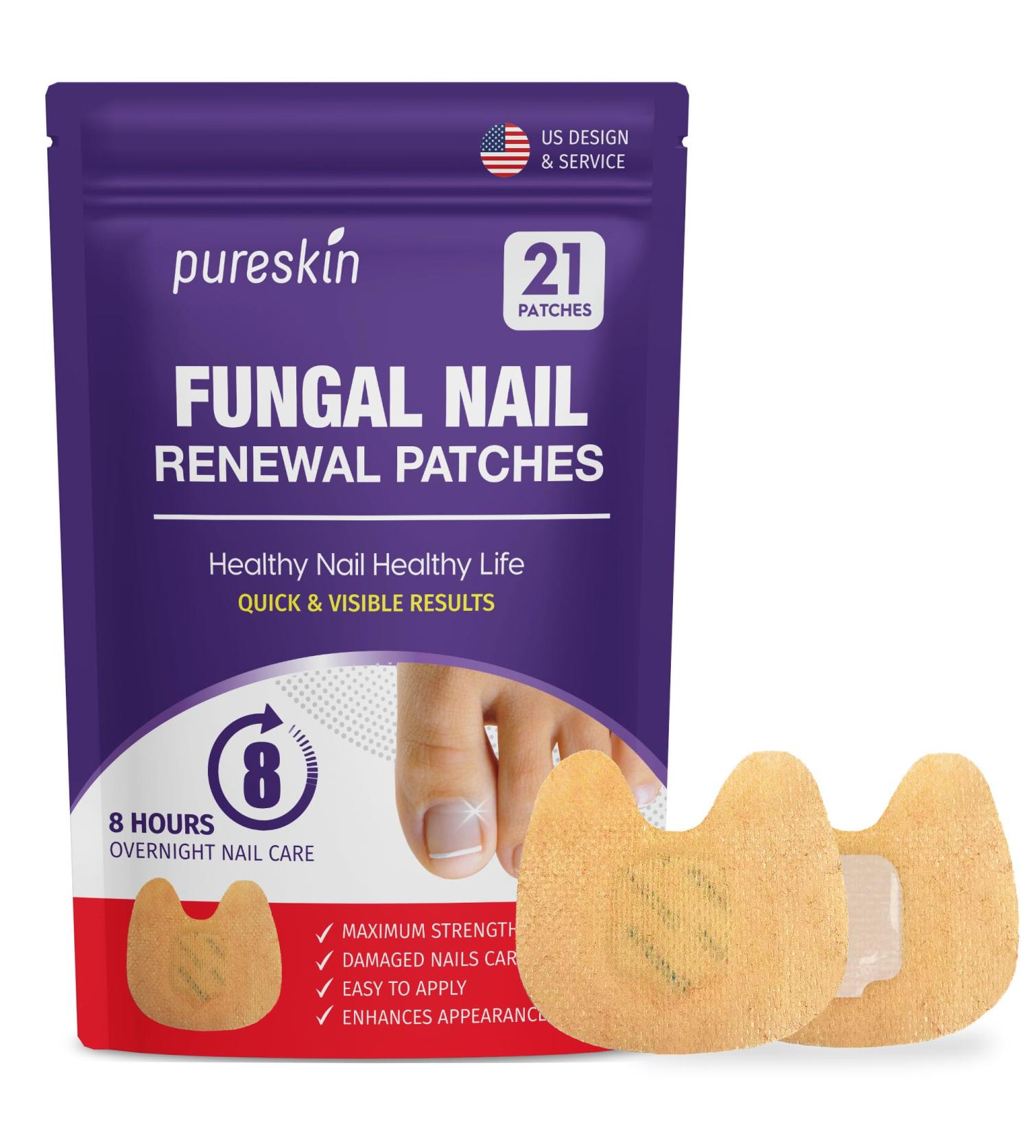 Extra Strength Toenail Fungus Treatment Patches | 21 Effective Overnight Nail Repair Patches - Buy Online on GoSupps.com