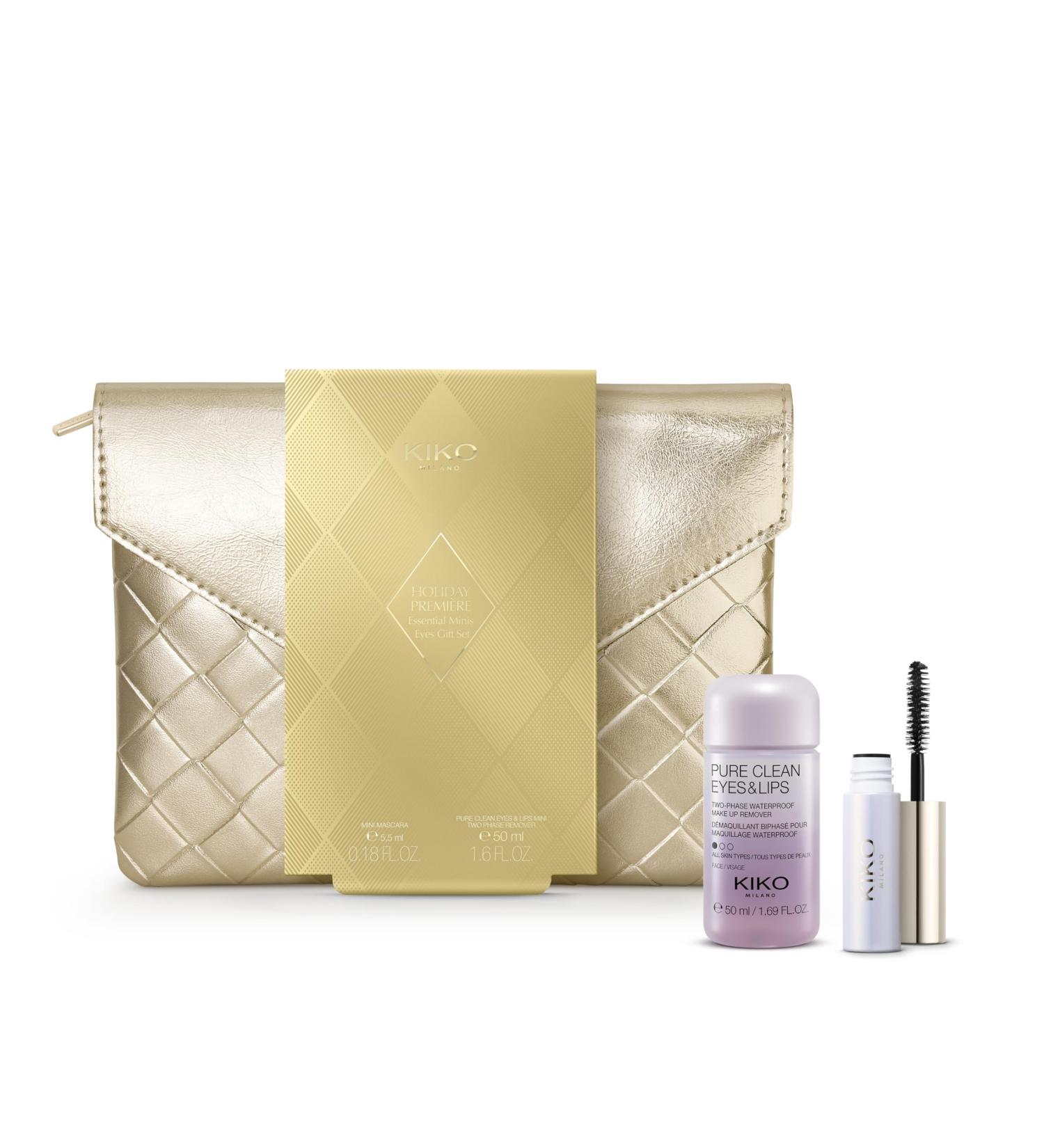 KIKO Milano Holiday Premi re Essential Minis Eyes Gift Set | Eye Gift Set: Mini Mascara And Mini Make-Up Remover - Buy Online on GoSupps.com